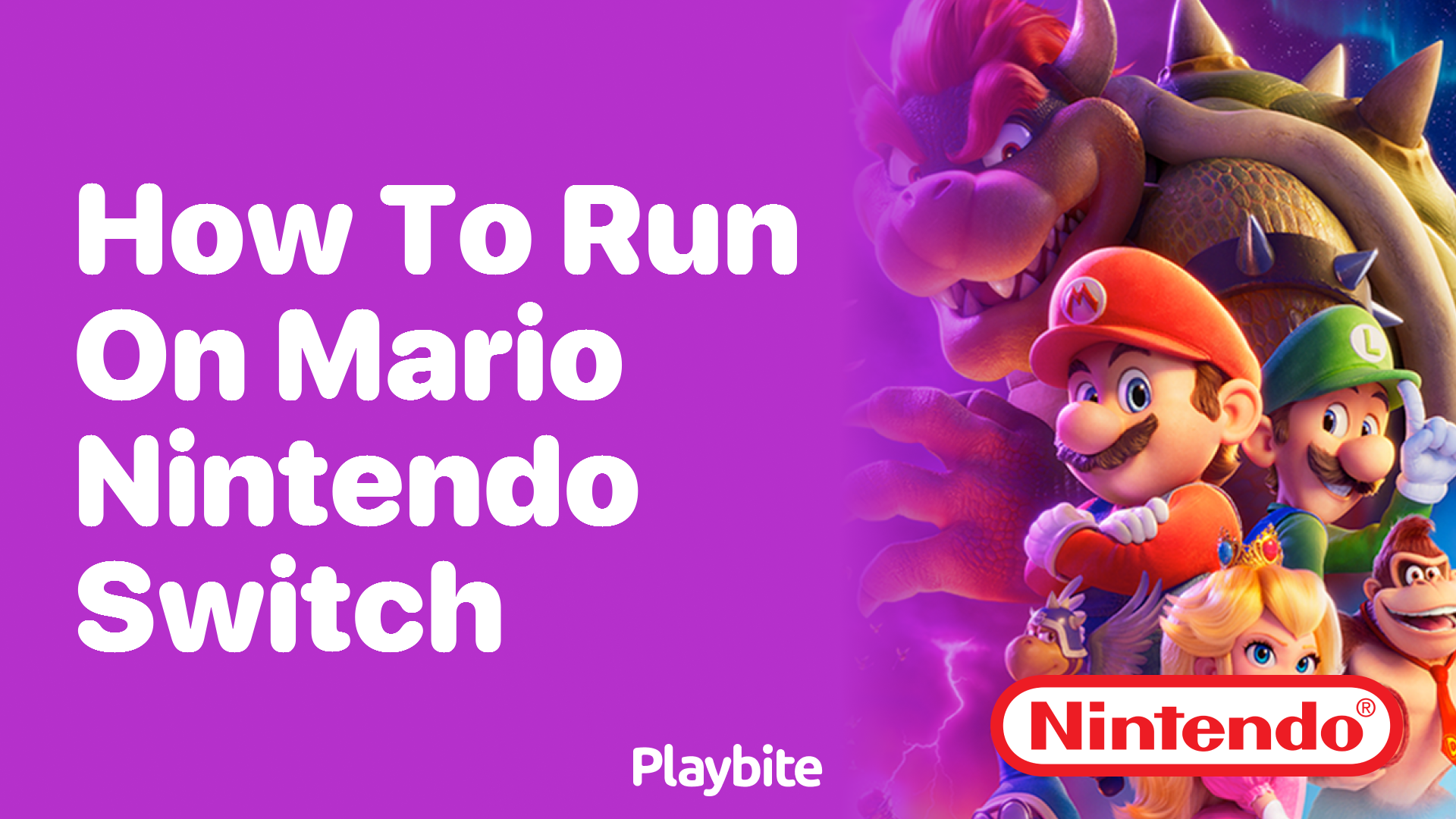 How to Run on Mario Nintendo Switch