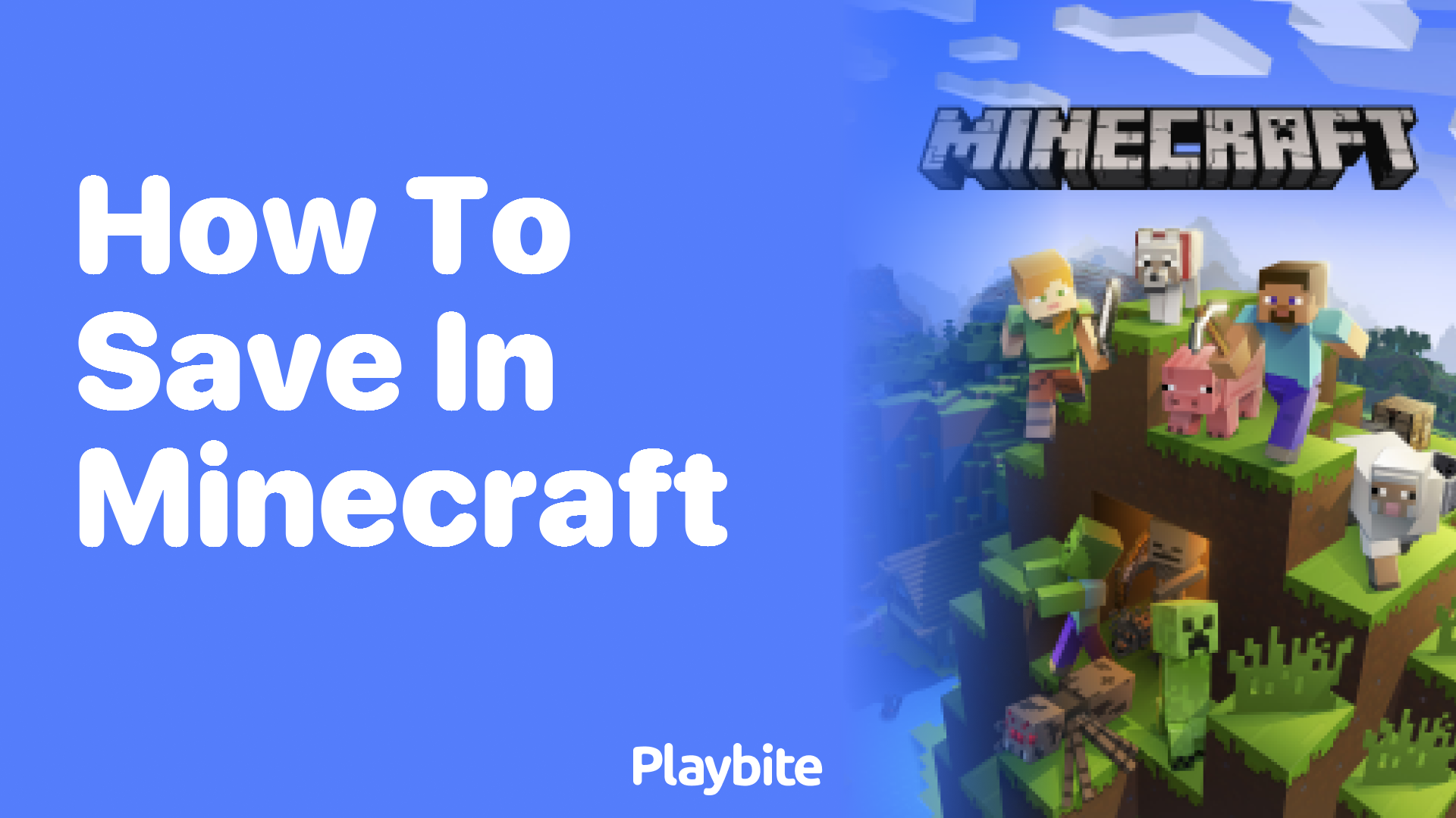 How to Save Your Game in Minecraft