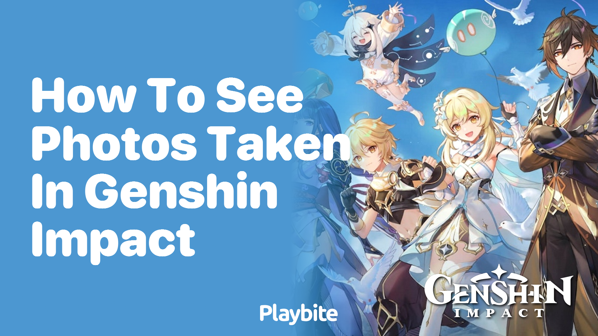 How to See Photos Taken in Genshin Impact