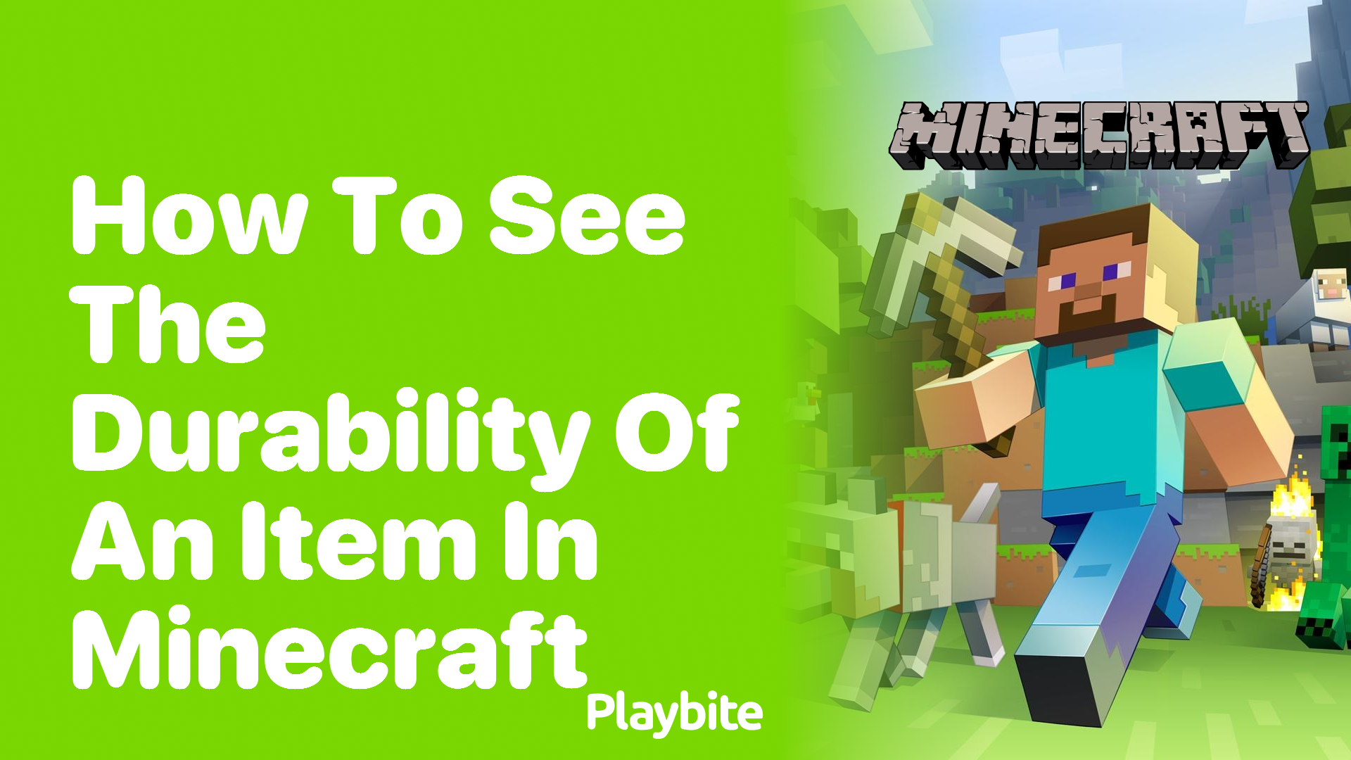 How to See the Durability of an Item in Minecraft