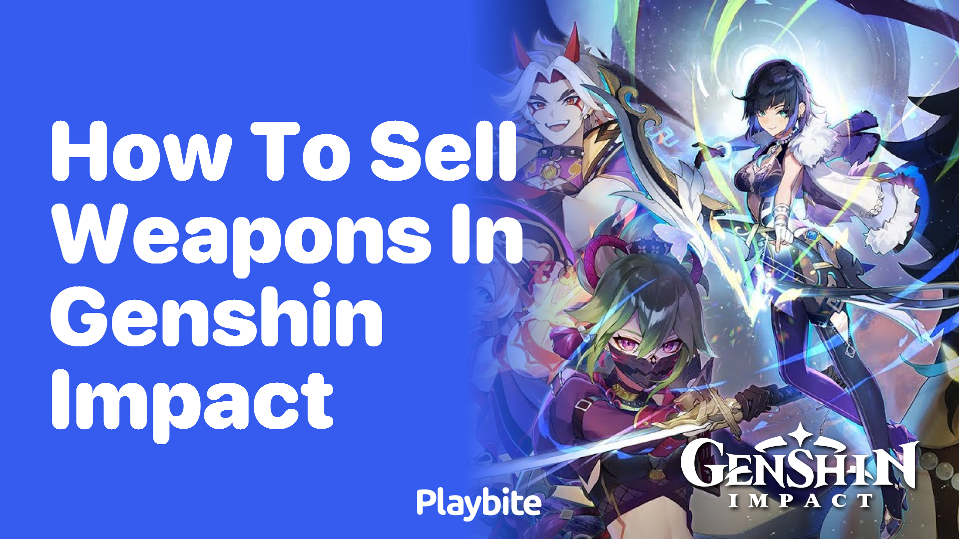 How to Sell Weapons in Genshin Impact