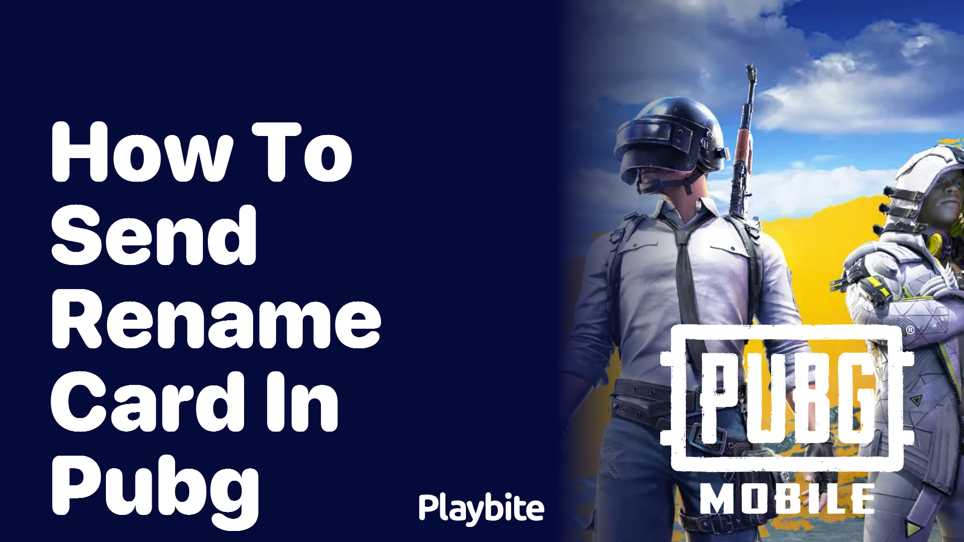 How to Send a Rename Card in PUBG Mobile