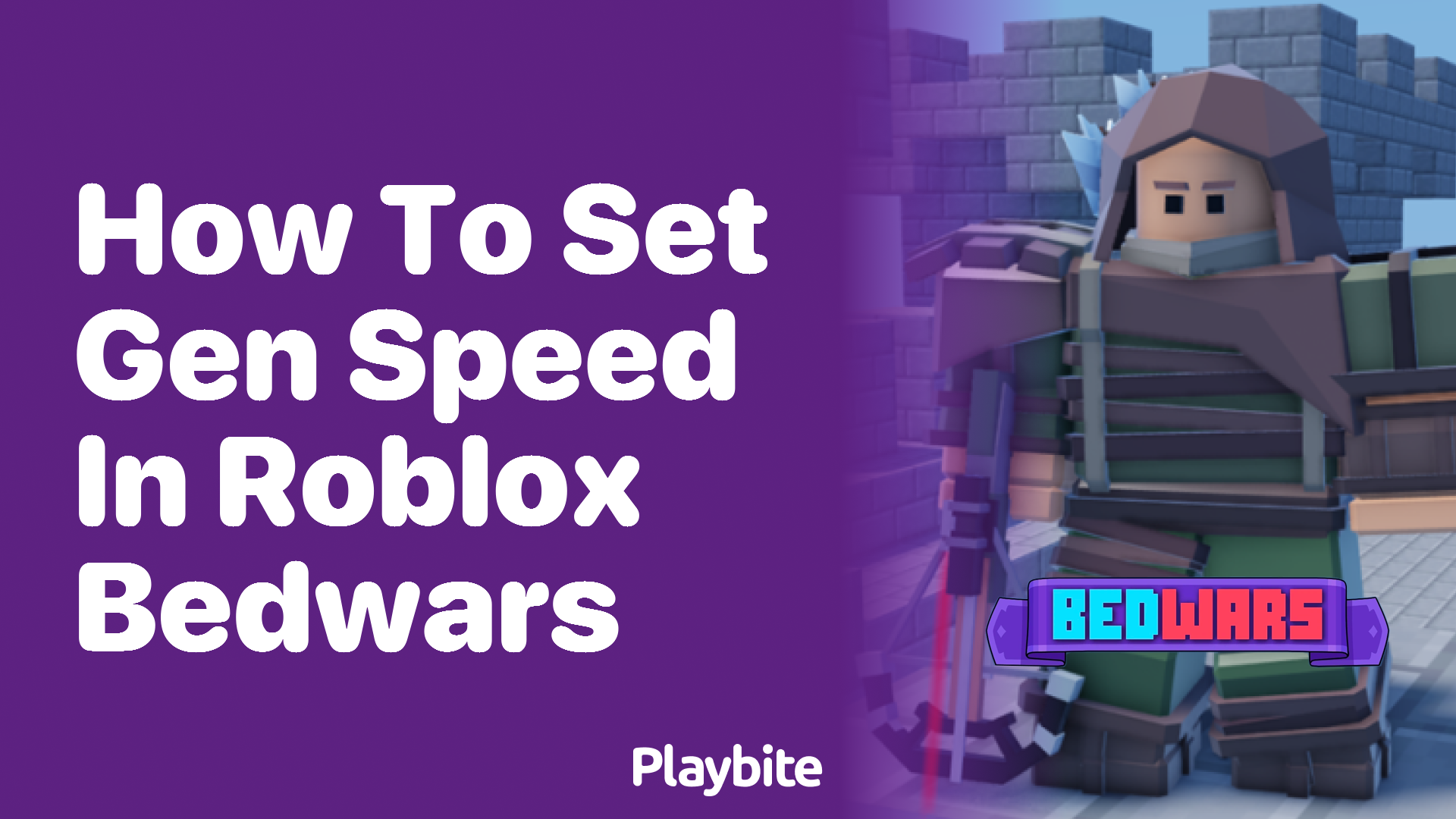 How to Set Gen Speed in Roblox Bedwars