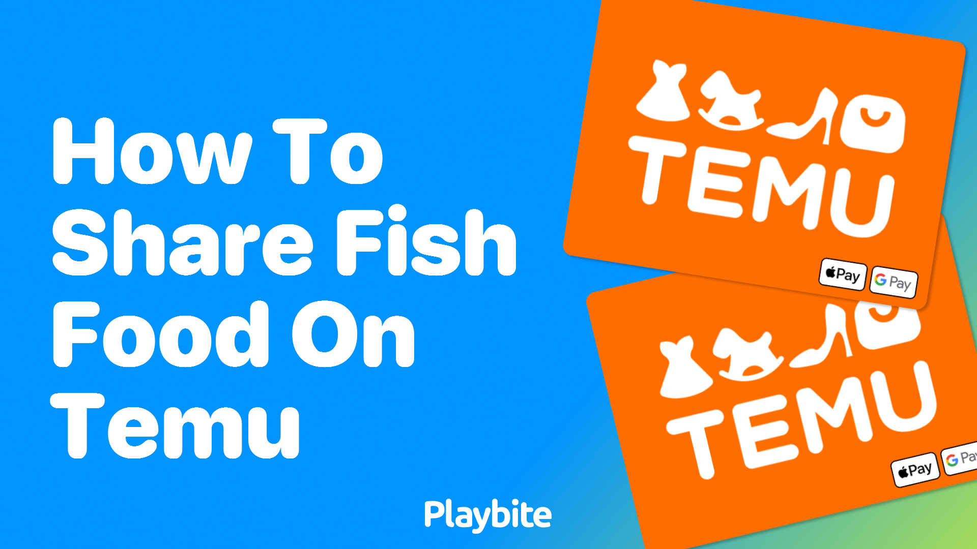 How to Share Fish Food on Temu