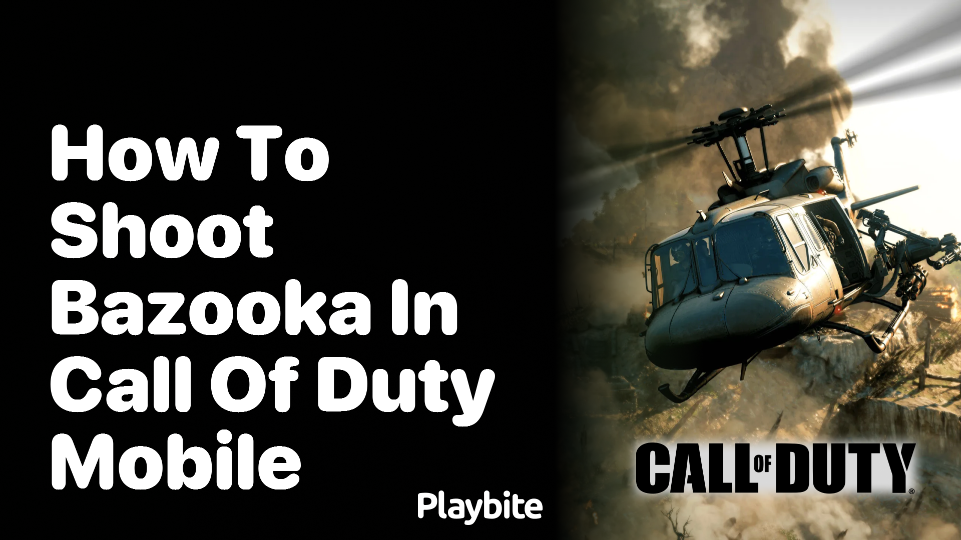 How to Shoot a Bazooka in Call of Duty Mobile