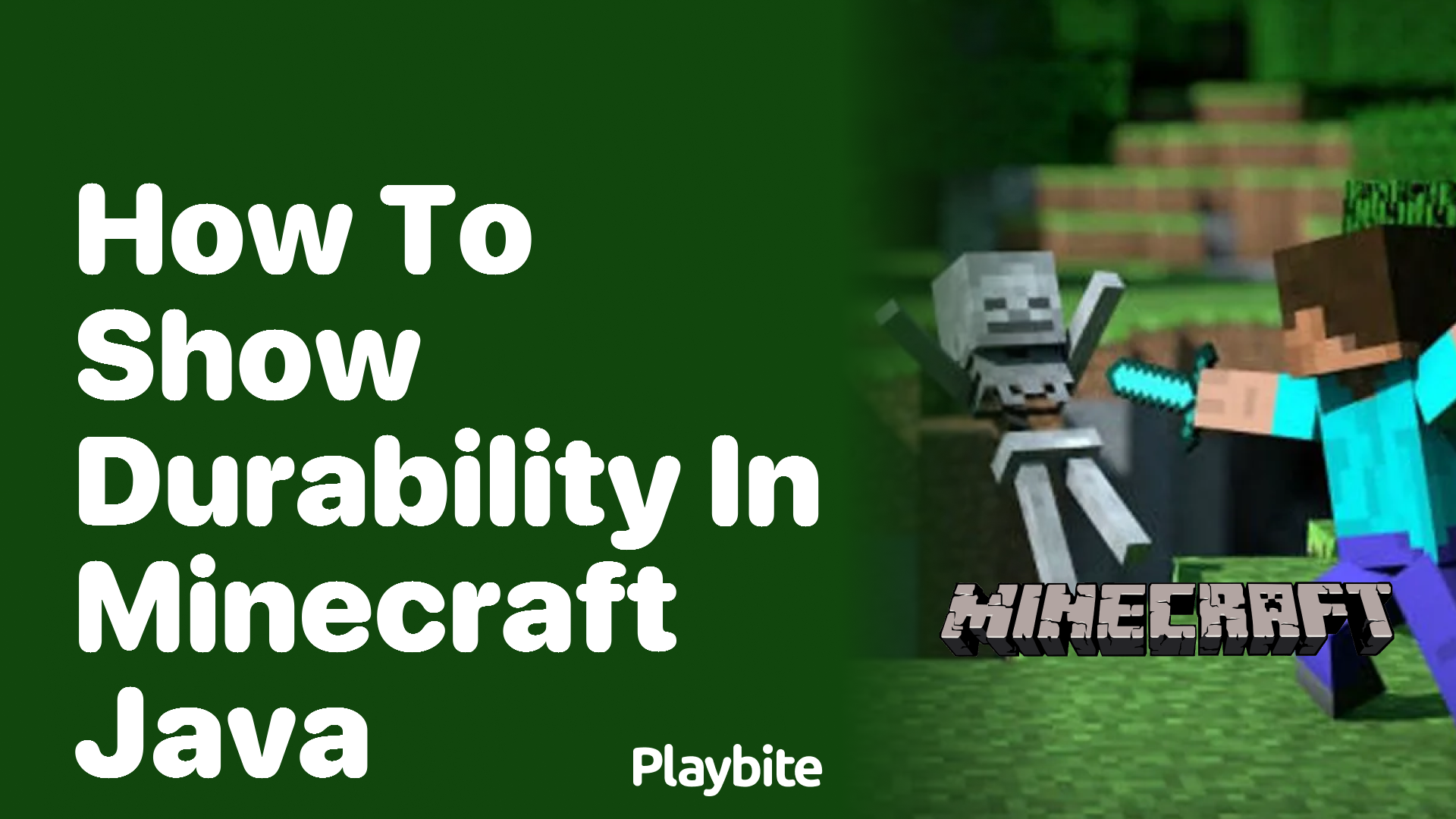 How to Show Durability in Minecraft Java