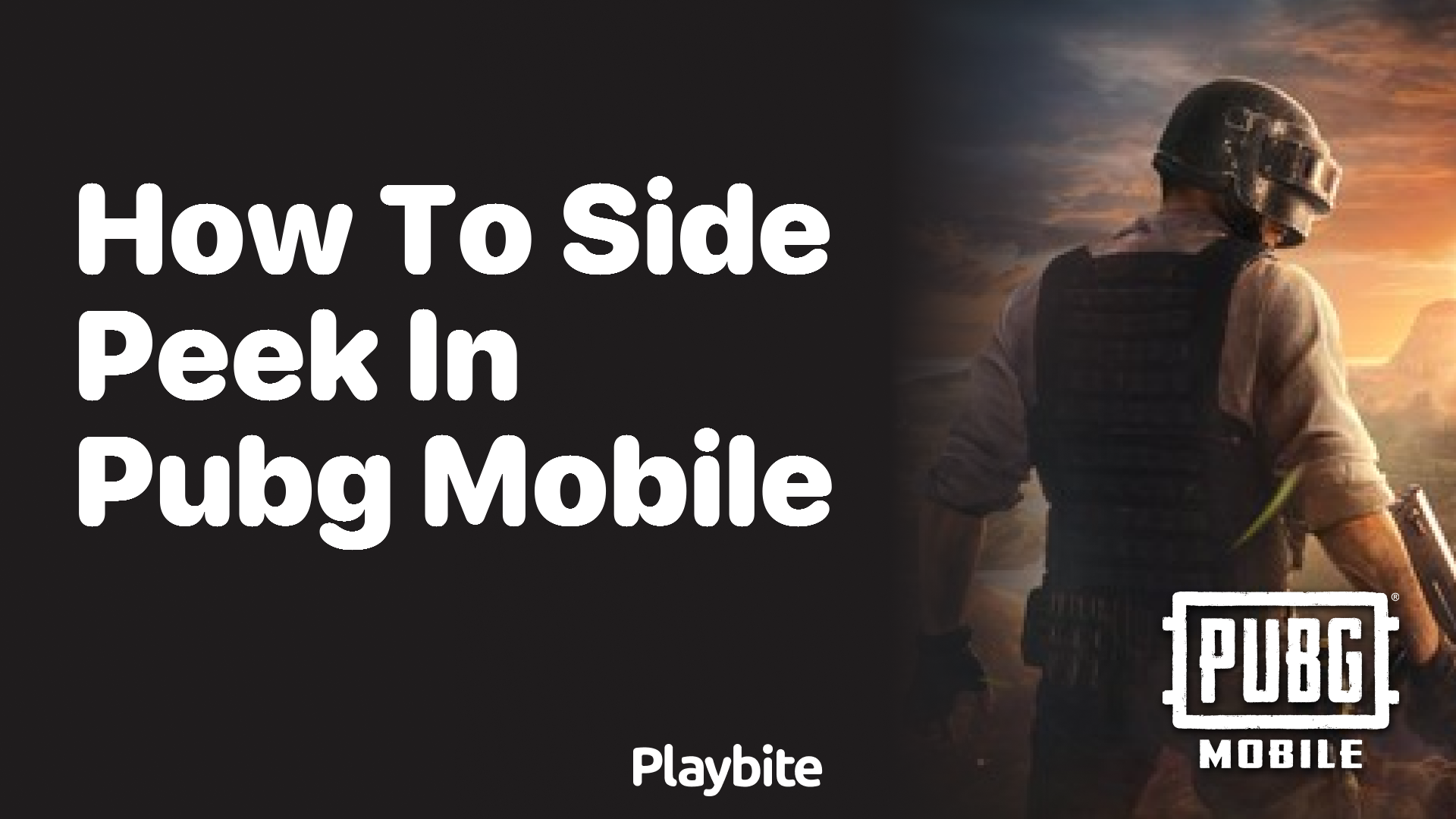 How to Side Peek in PUBG Mobile