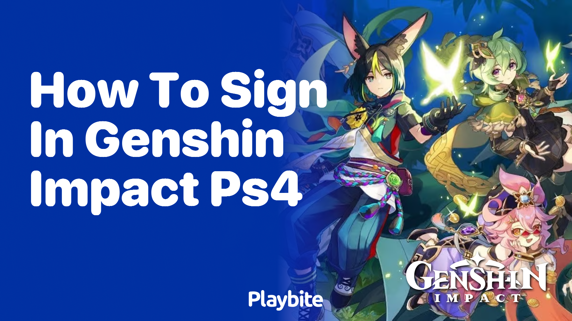 How to Sign In to Genshin Impact on PS4