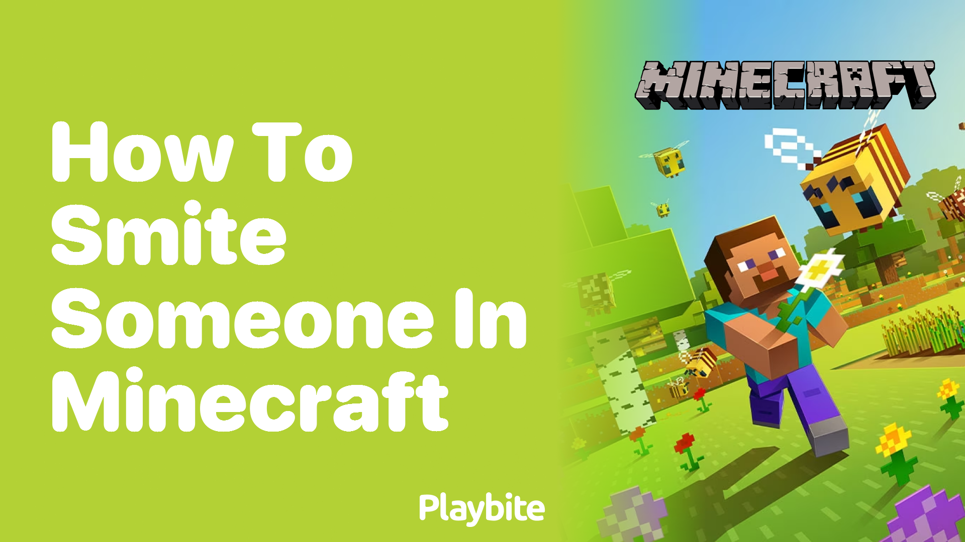 How to Smite Someone in Minecraft