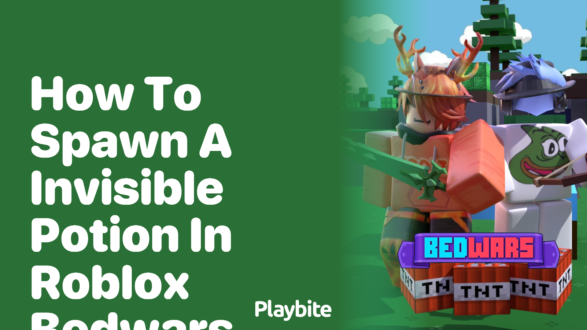 How to Spawn an Invisible Potion in Roblox Bedwars - Playbite