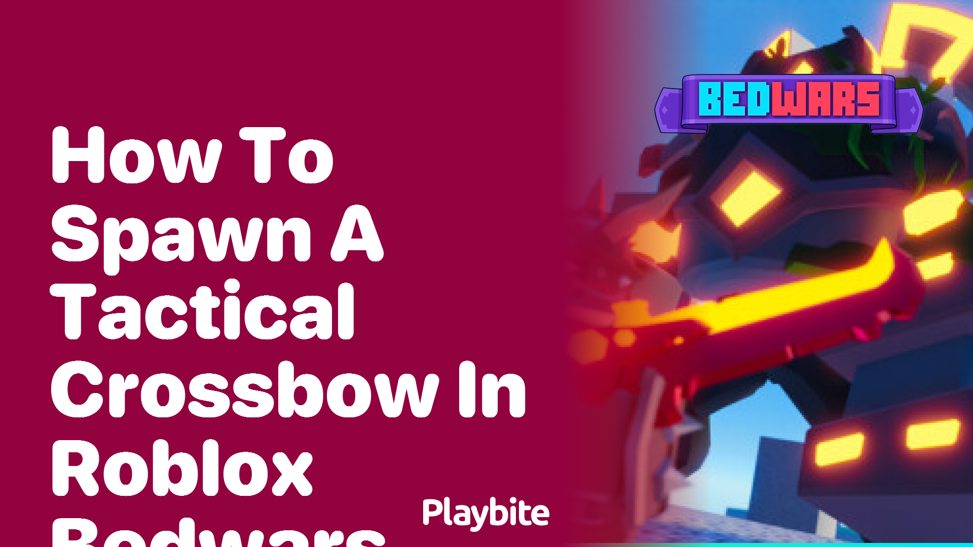 How to Spawn a Tactical Crossbow in Roblox Bedwars