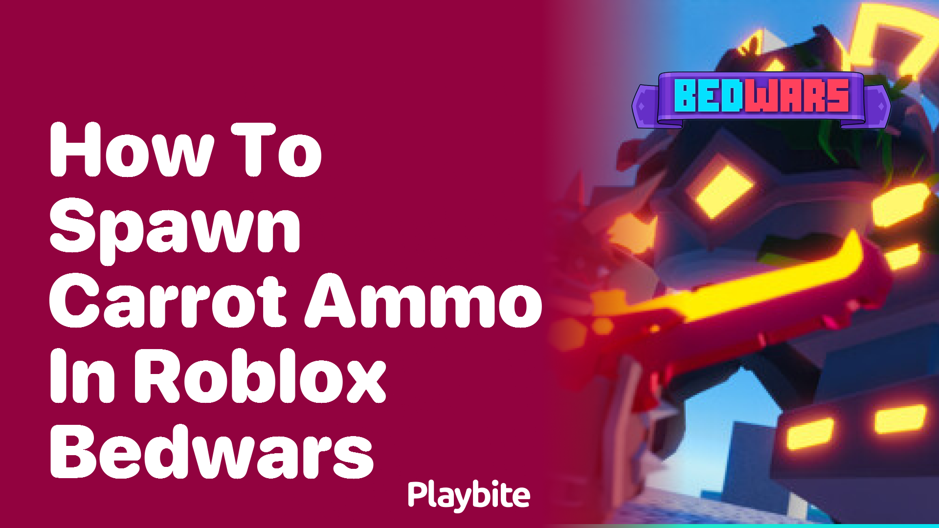 How to Spawn Carrot Ammo in Roblox Bedwars