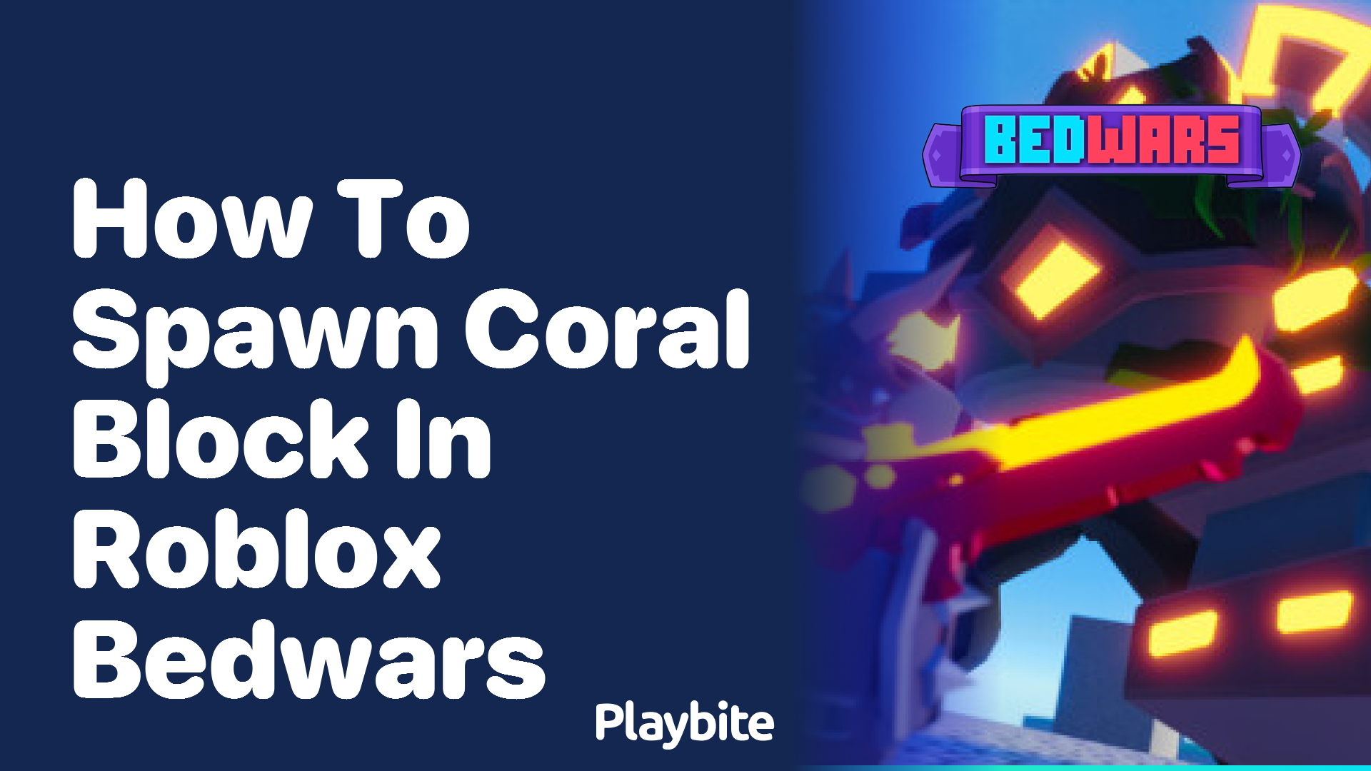 How to Spawn Coral Block in Roblox Bedwars