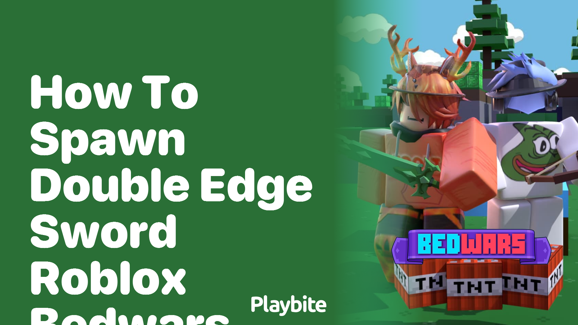 How to Spawn Double Edge Sword in Roblox Bedwars