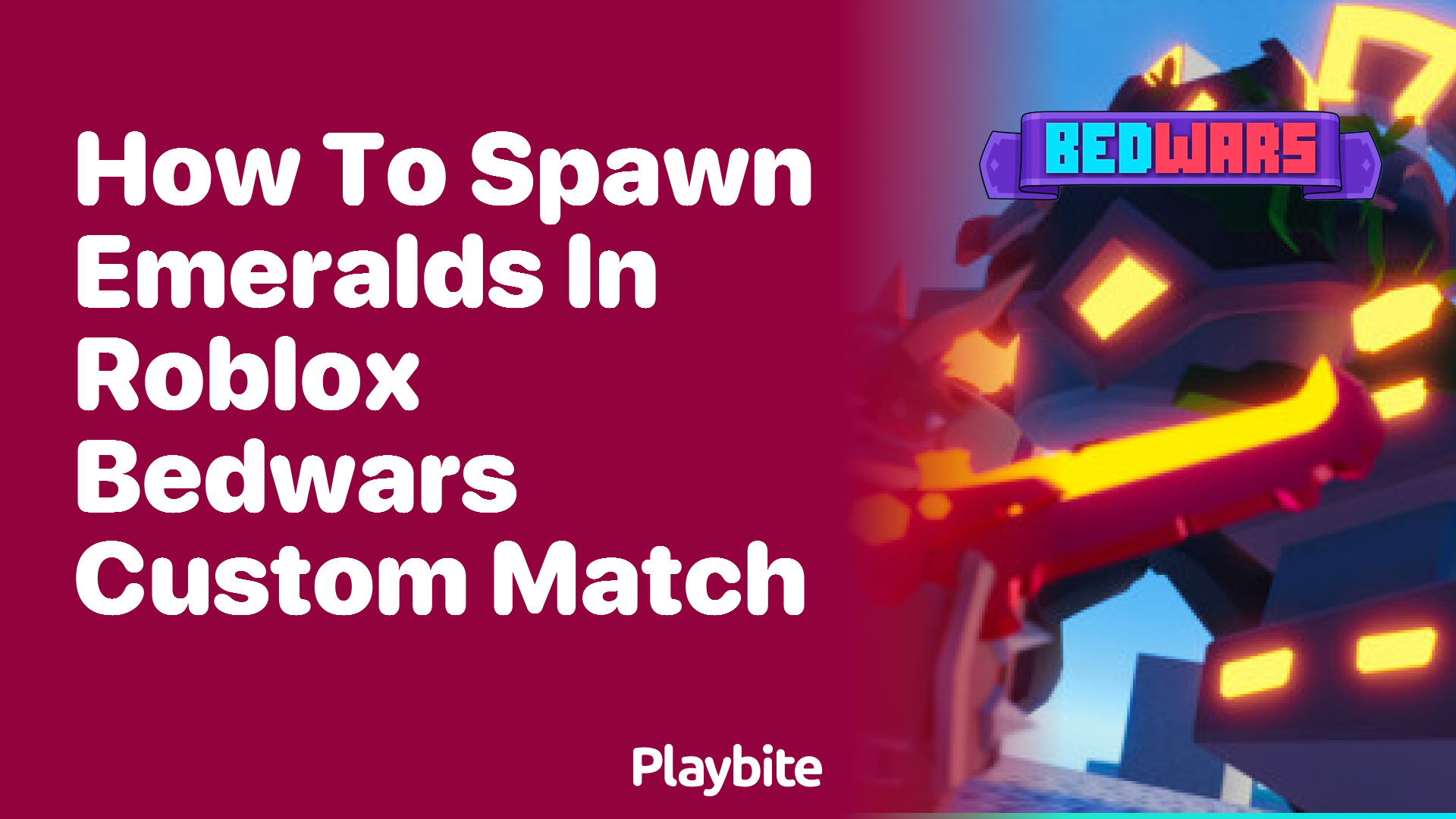 How to Spawn Emeralds in Roblox Bedwars Custom Match