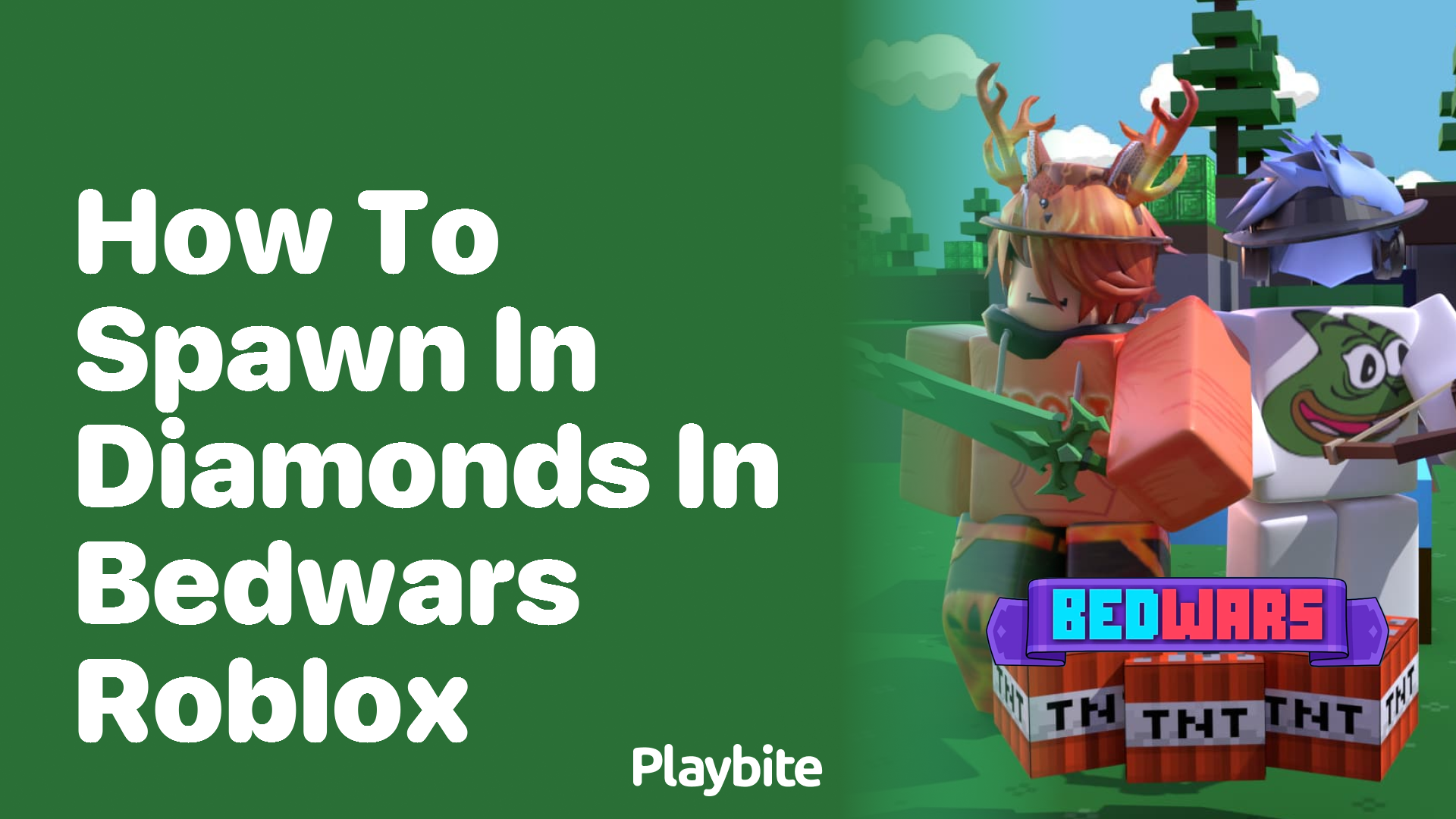 How to Spawn in Diamonds in Bedwars Roblox