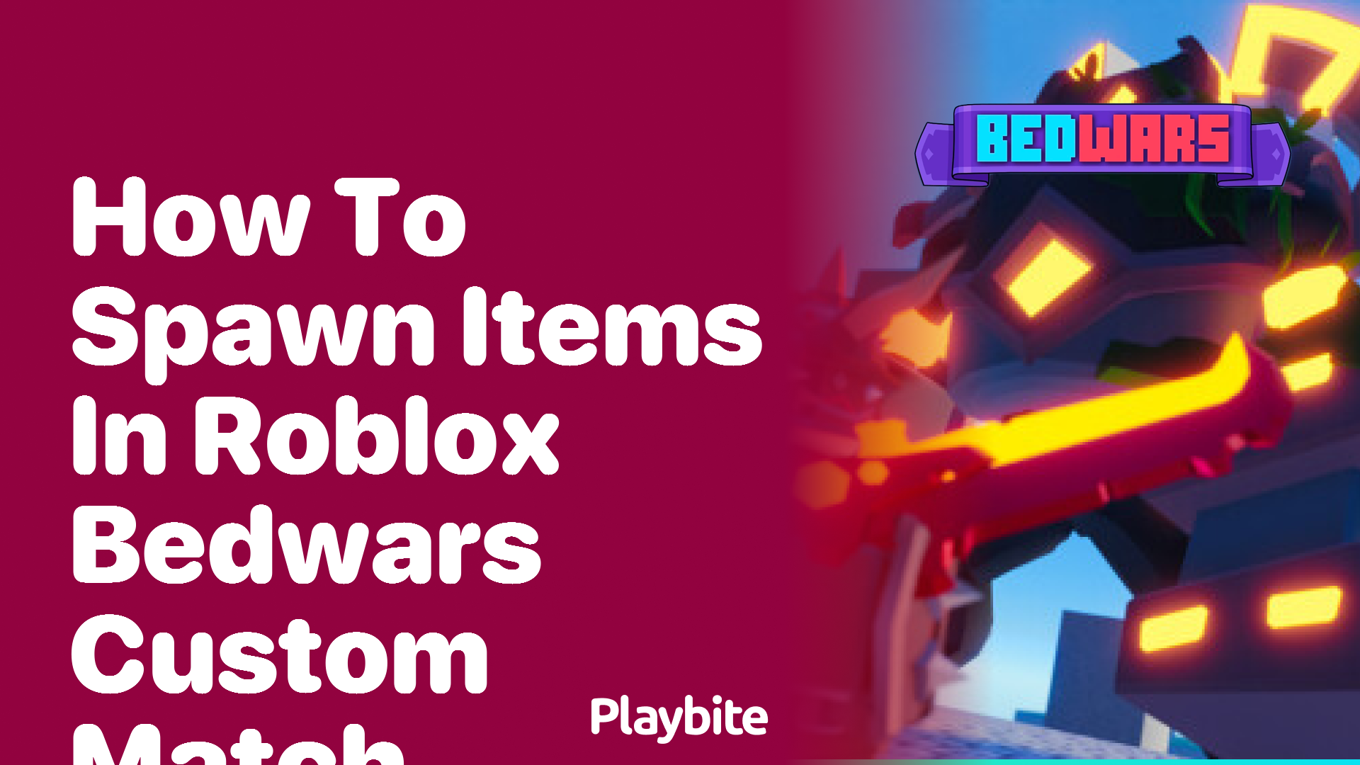 How to Spawn Items in Roblox Bedwars Custom Match