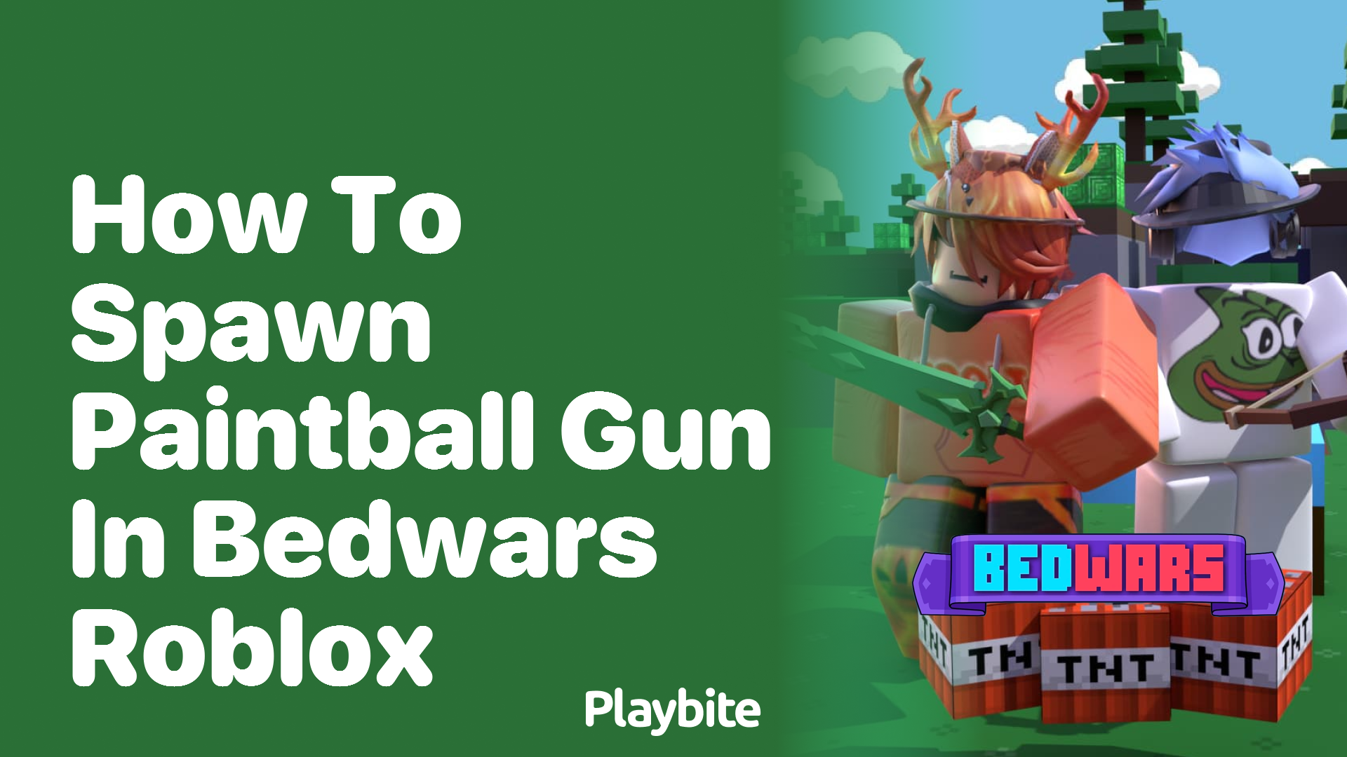 How to Spawn a Paintball Gun in Bedwars Roblox