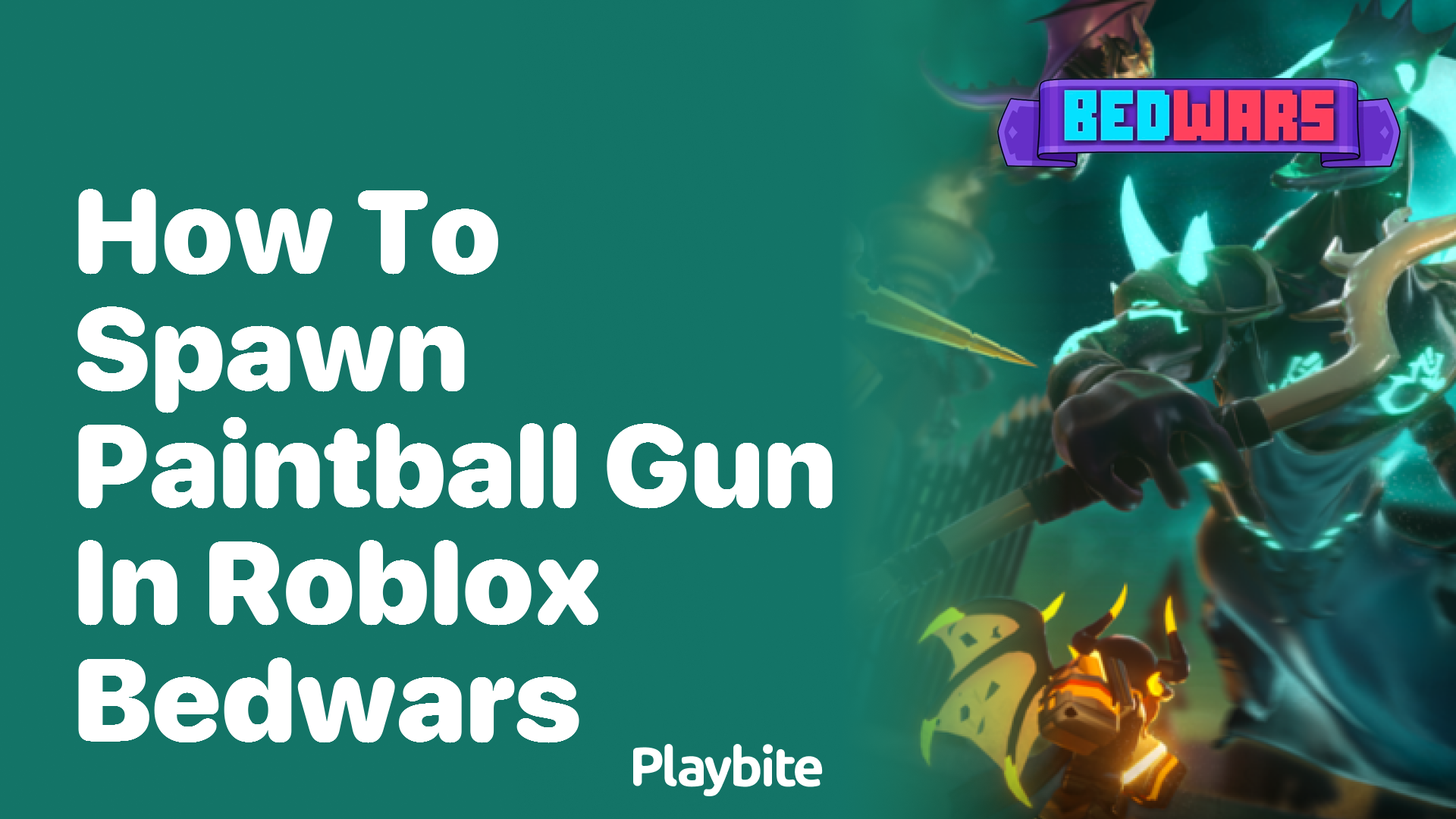 How to Spawn the Paintball Gun in Roblox Bedwars