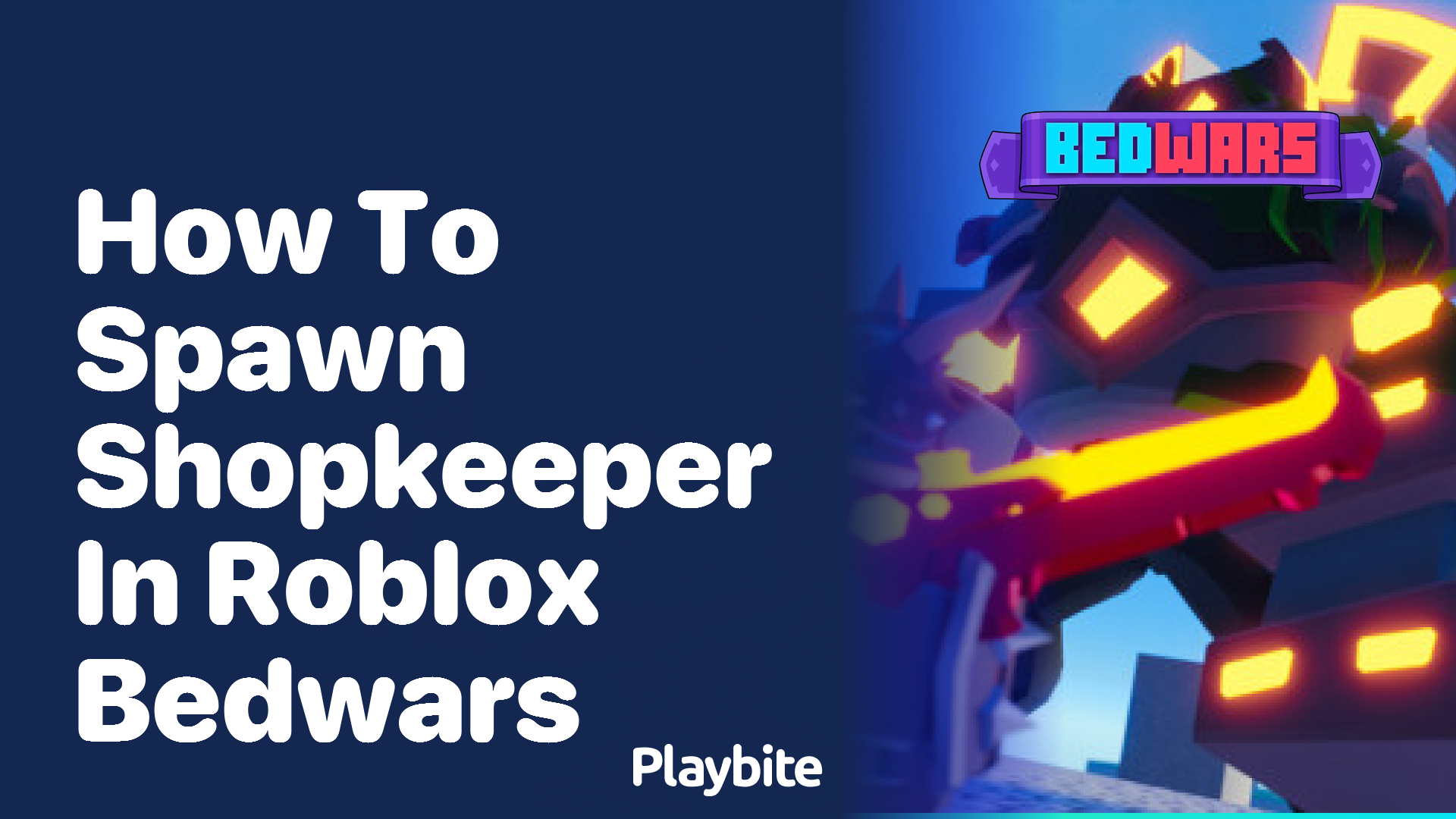 How to Spawn the Shopkeeper in Roblox Bedwars