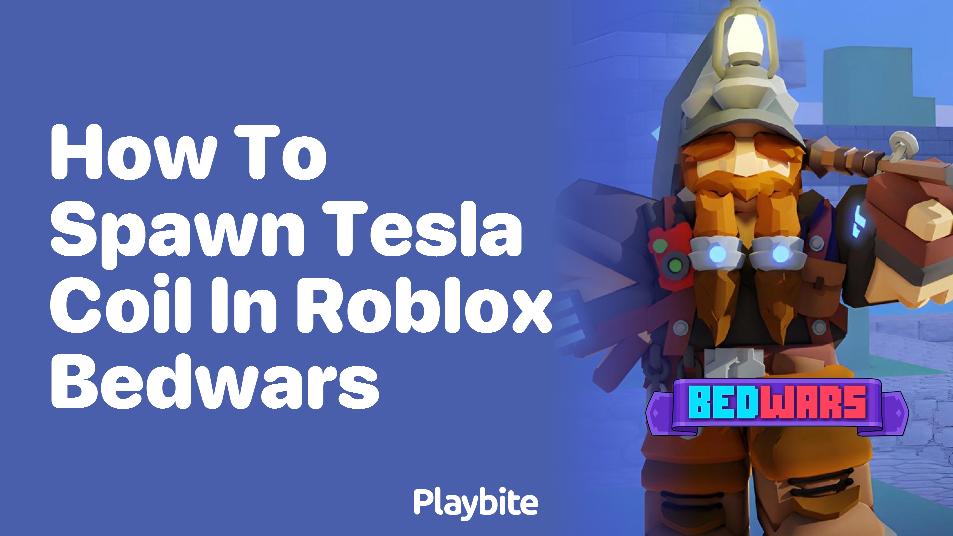 How to Spawn a Tesla Coil in Roblox Bedwars