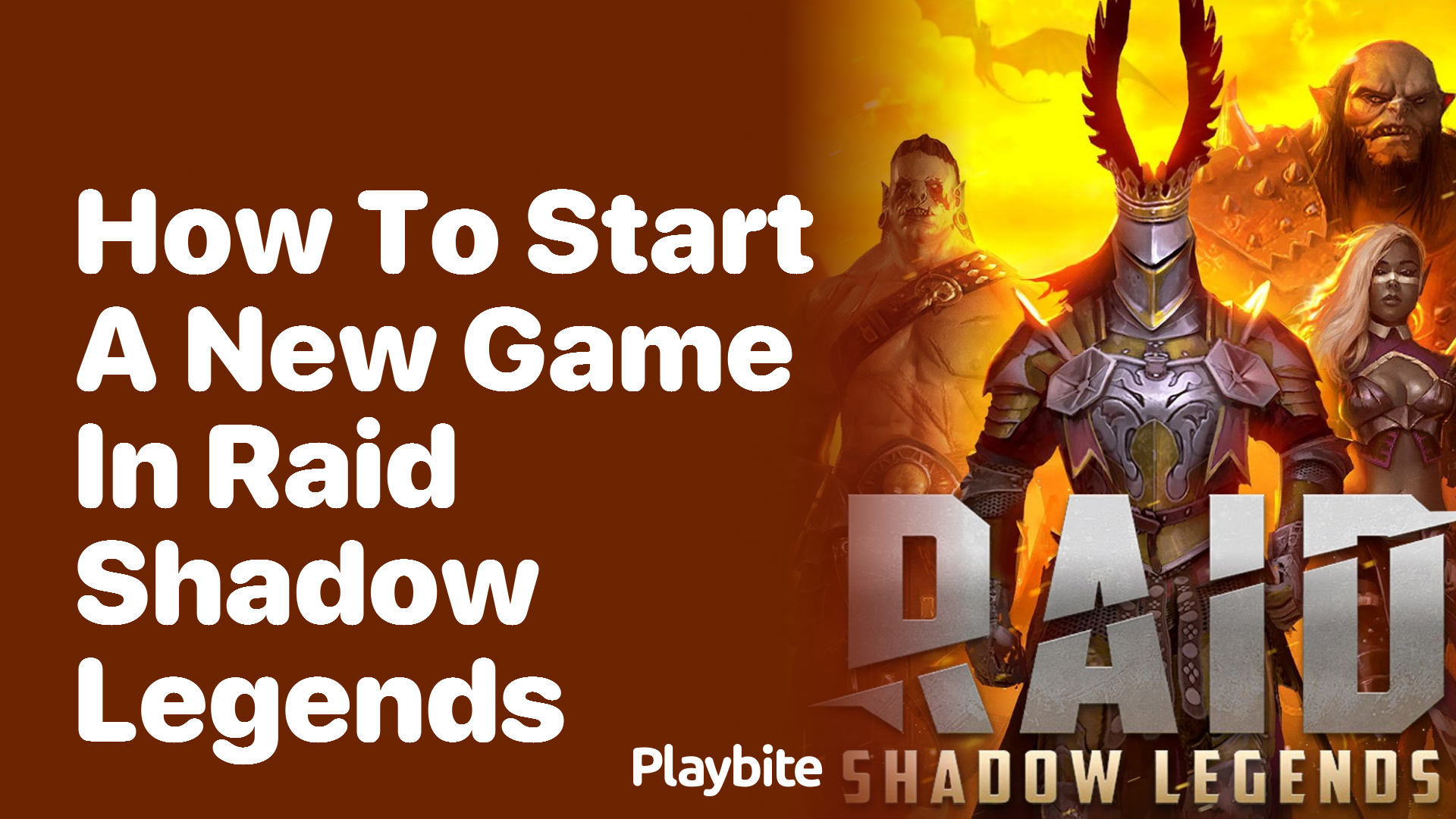 How to Start a New Game in Raid Shadow Legends