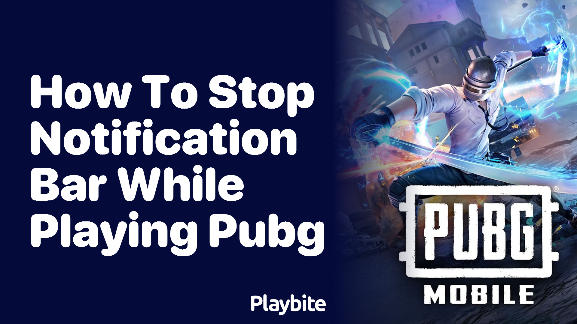 How to Stop Notification Bar While Playing PUBG