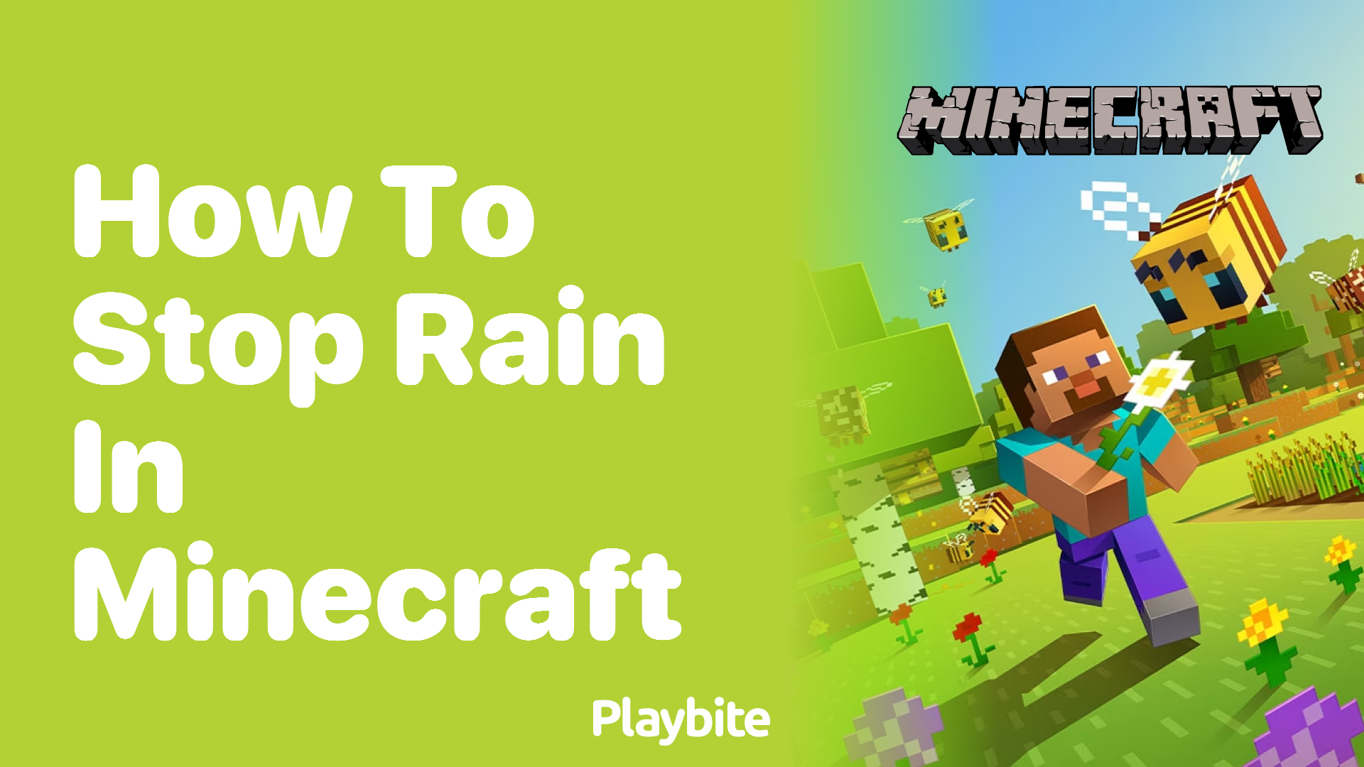 How to Stop Rain in Minecraft - Playbite