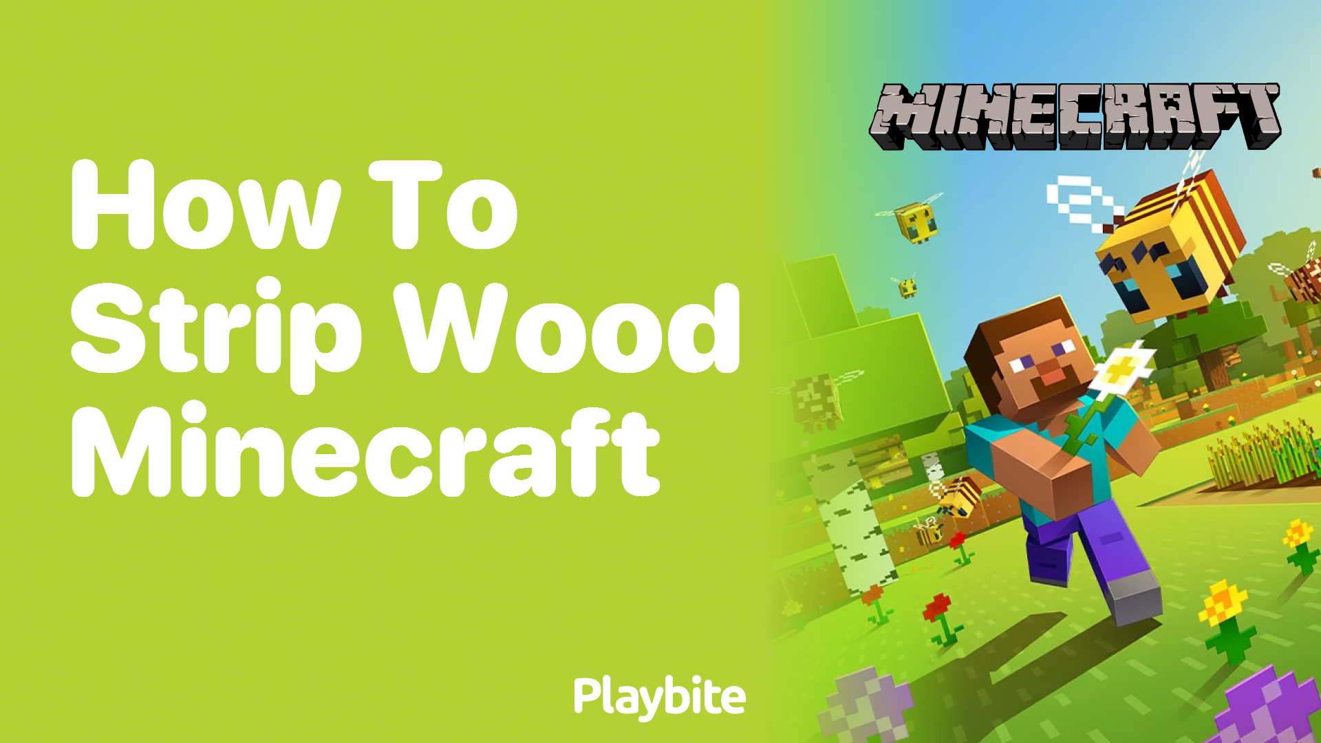 How to Strip Wood in Minecraft