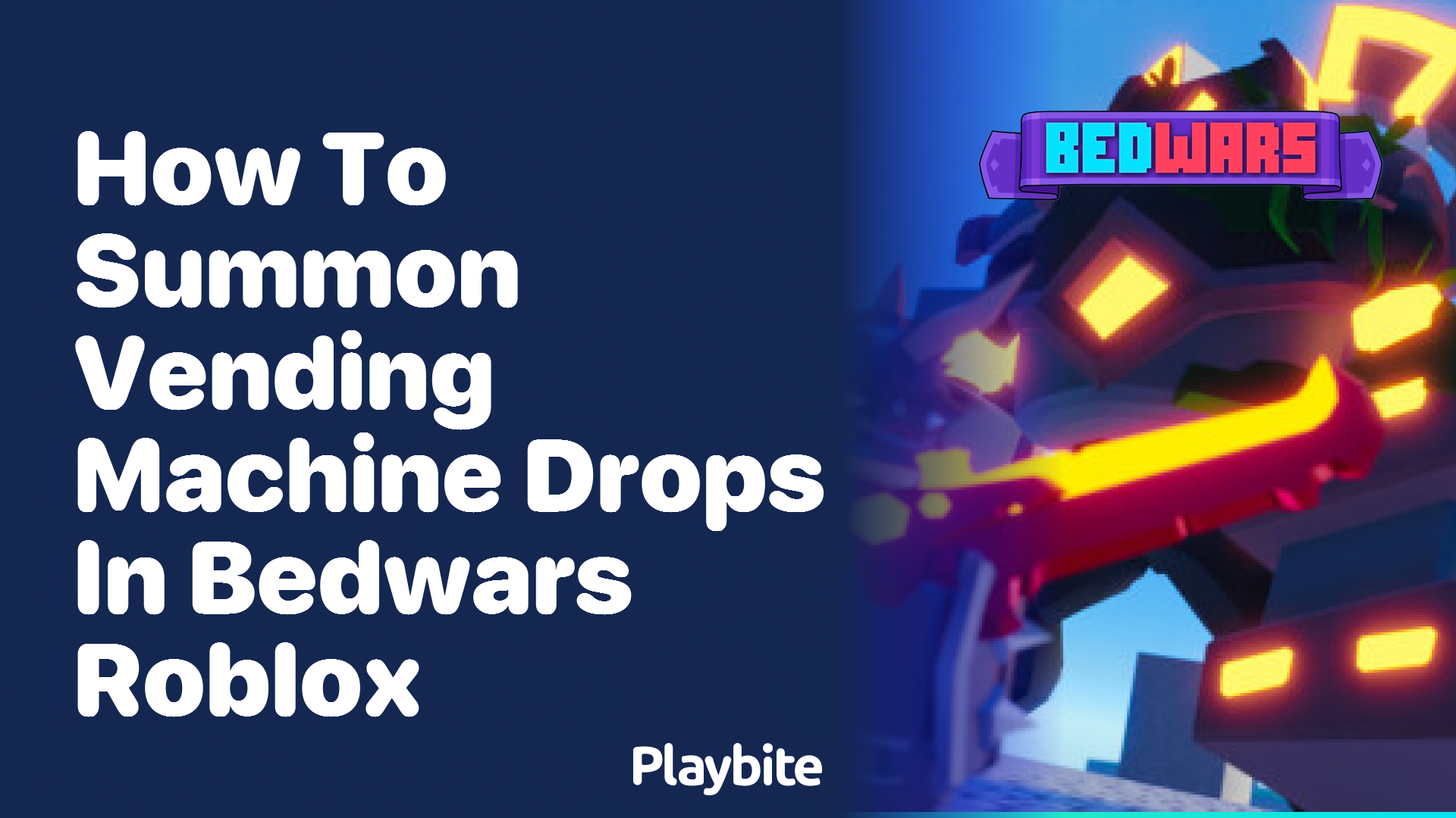 How to Summon Vending Machine Drops in Bedwars Roblox