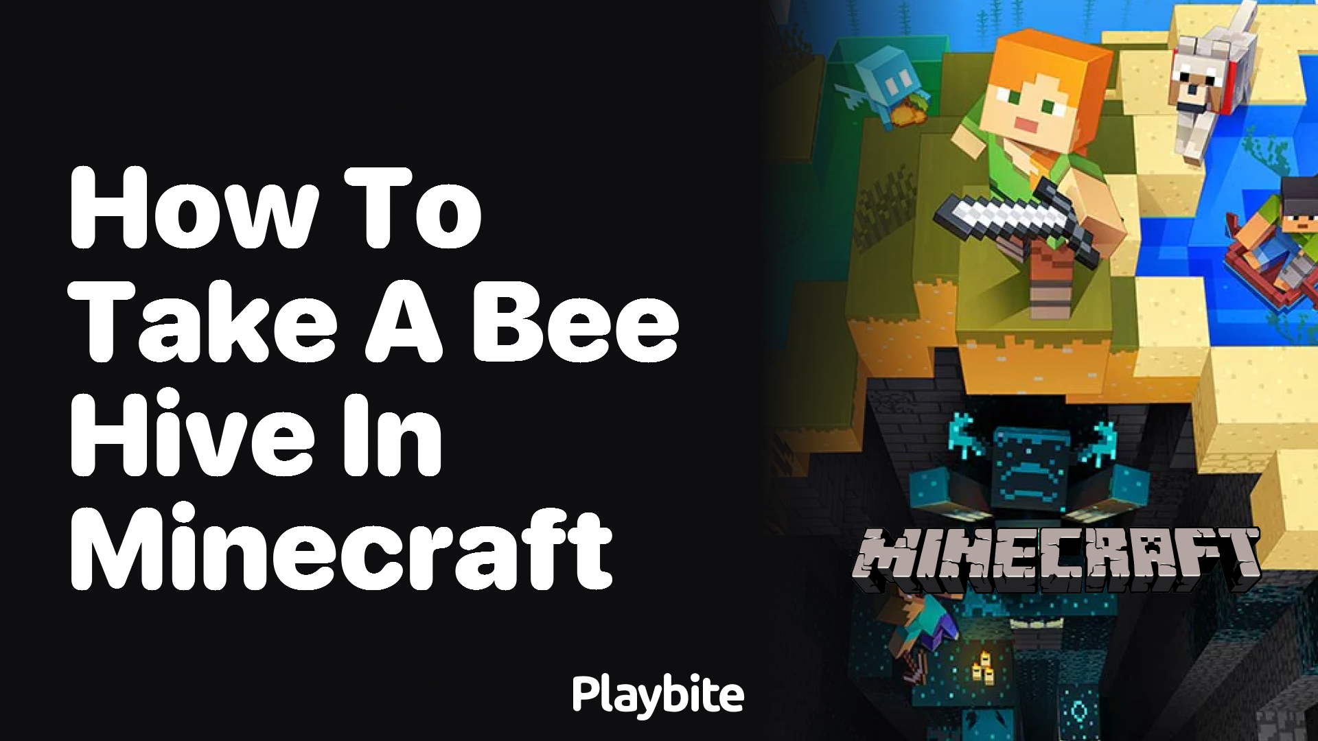 How to Take a Bee Hive in Minecraft