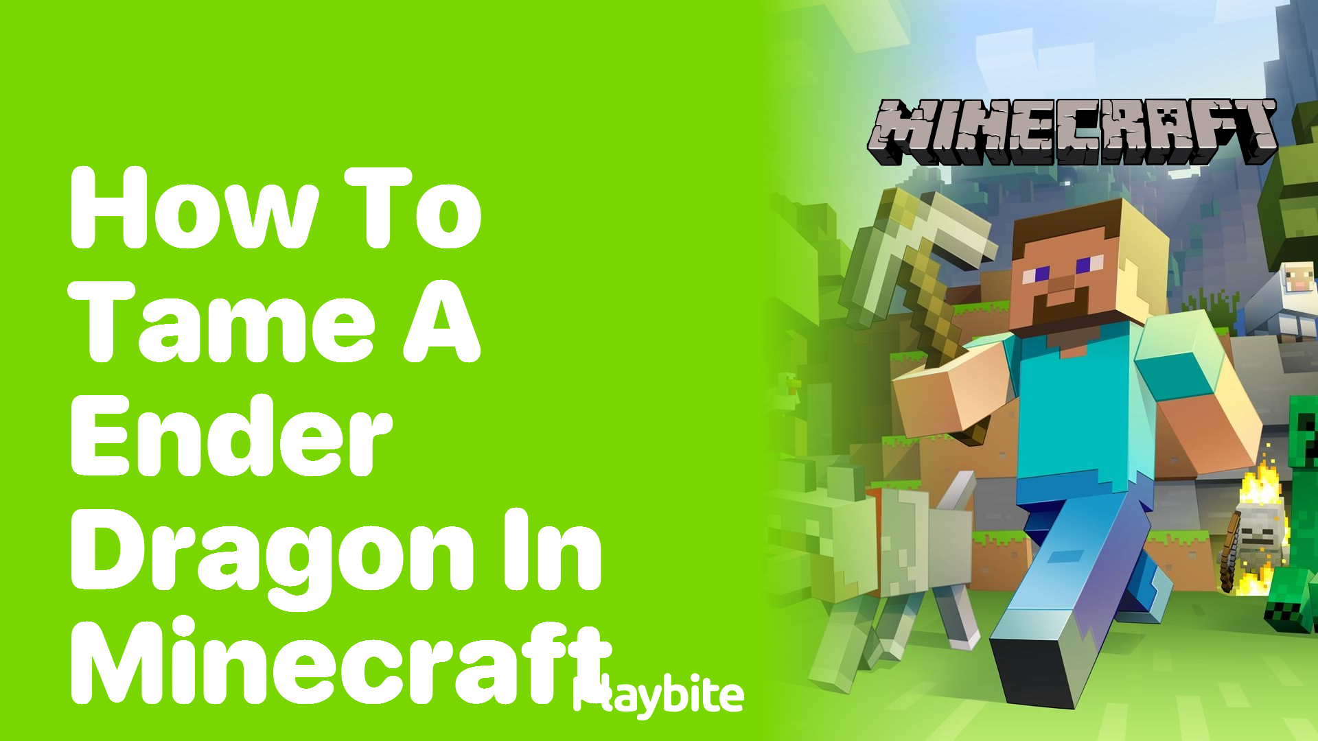 How to Tame an Ender Dragon in Minecraft