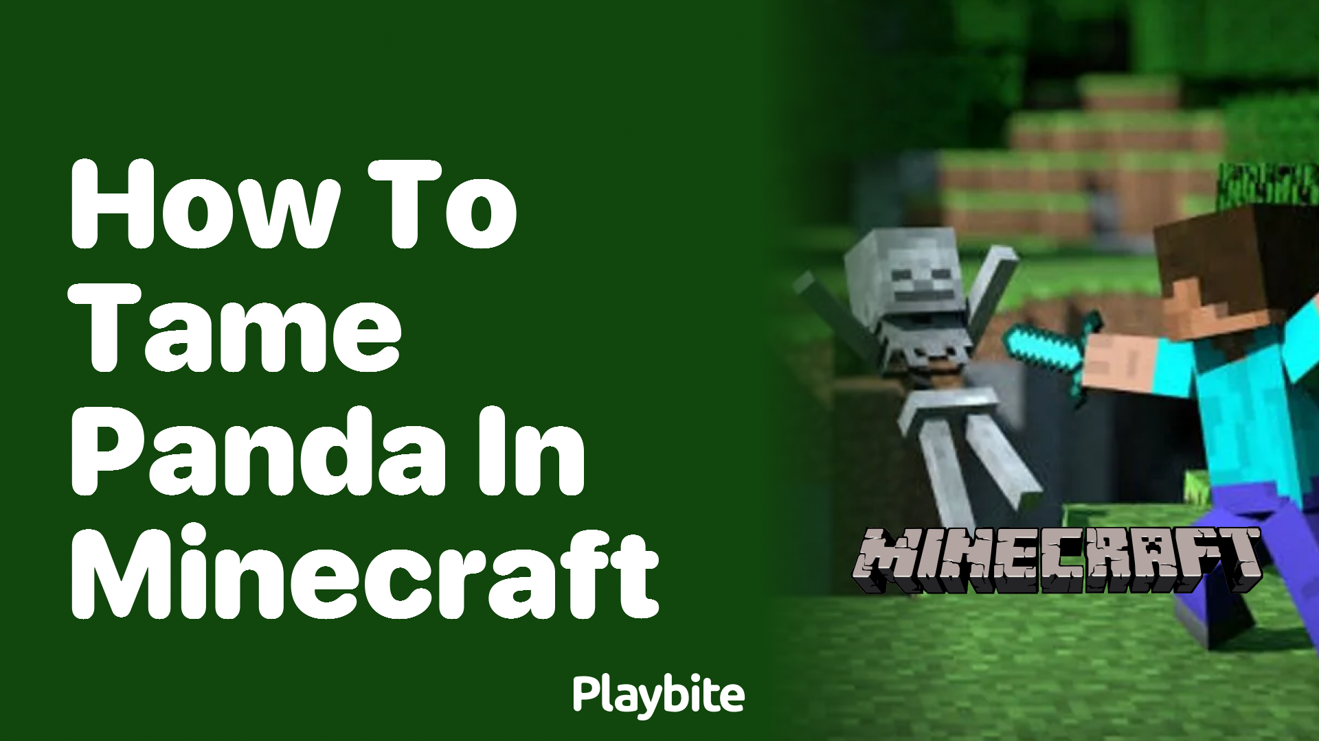 How to Tame a Panda in Minecraft