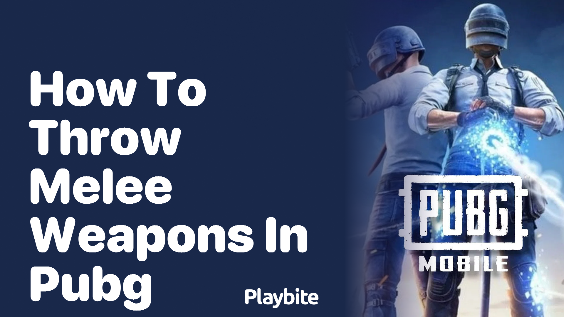 How to Throw Melee Weapons in PUBG Mobile