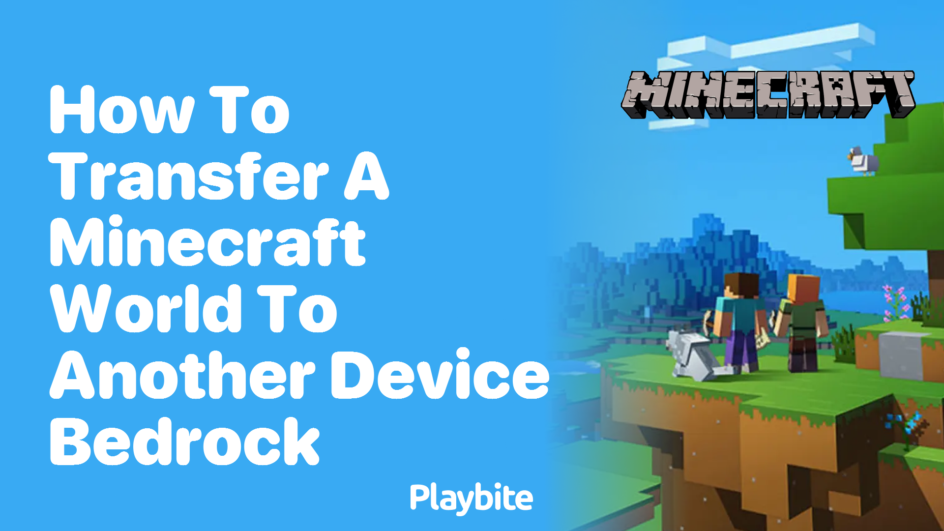 How to Transfer a Minecraft World to Another Device on Bedrock