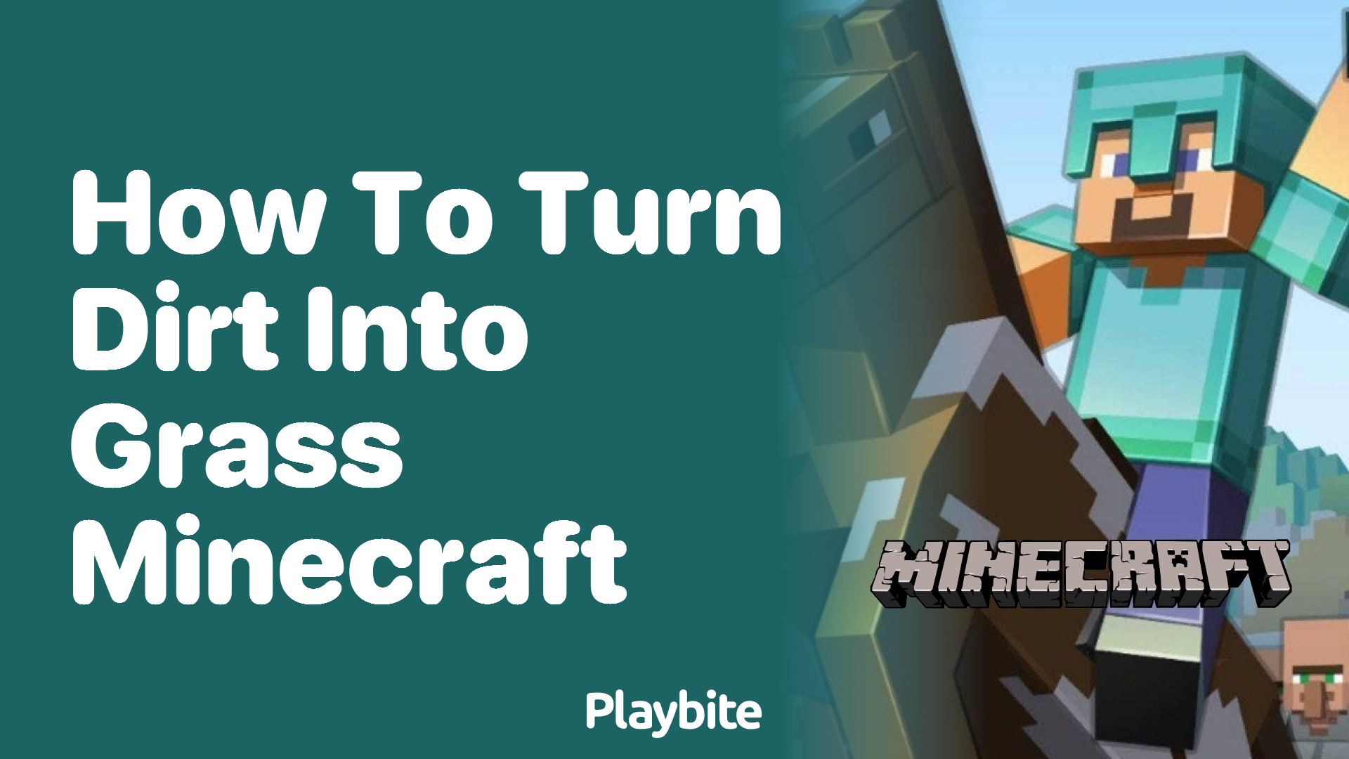 How to Turn Dirt into Grass in Minecraft