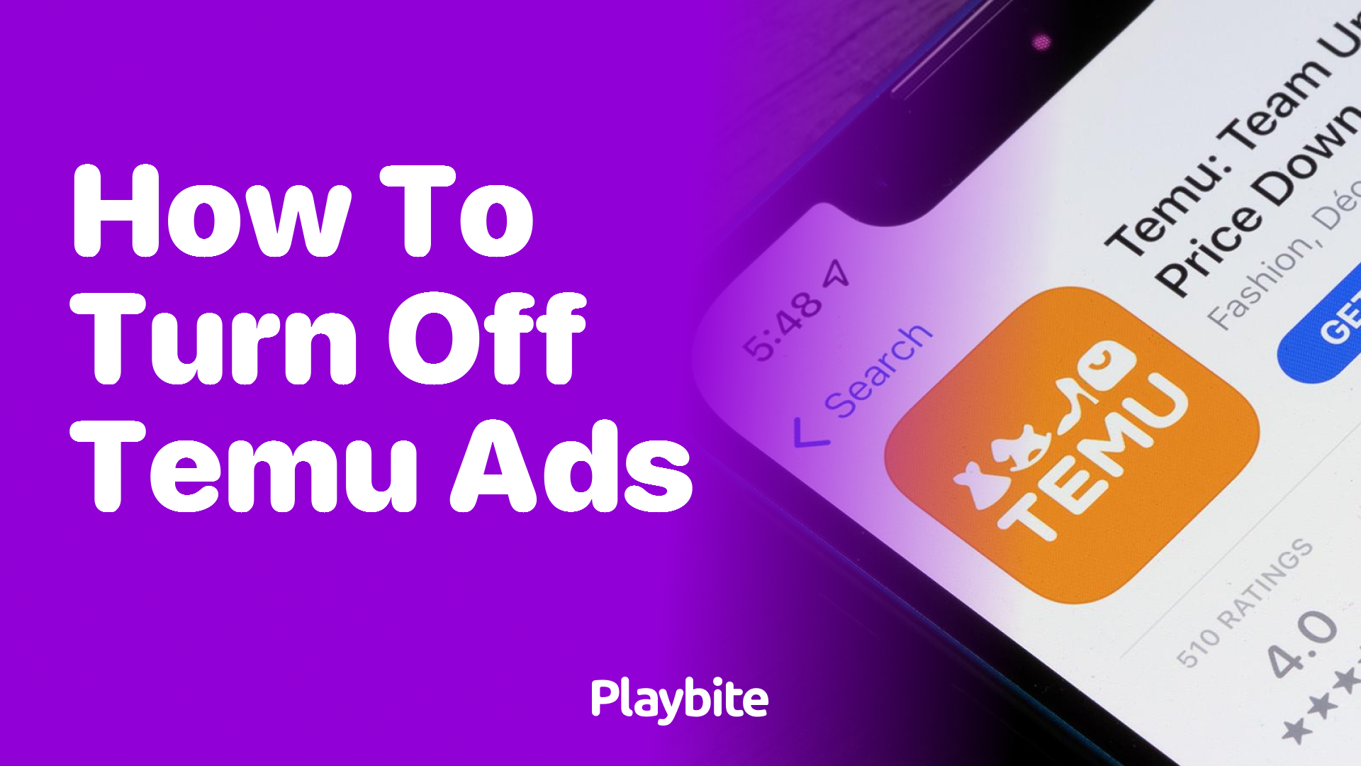 How to Turn Off Temu Ads