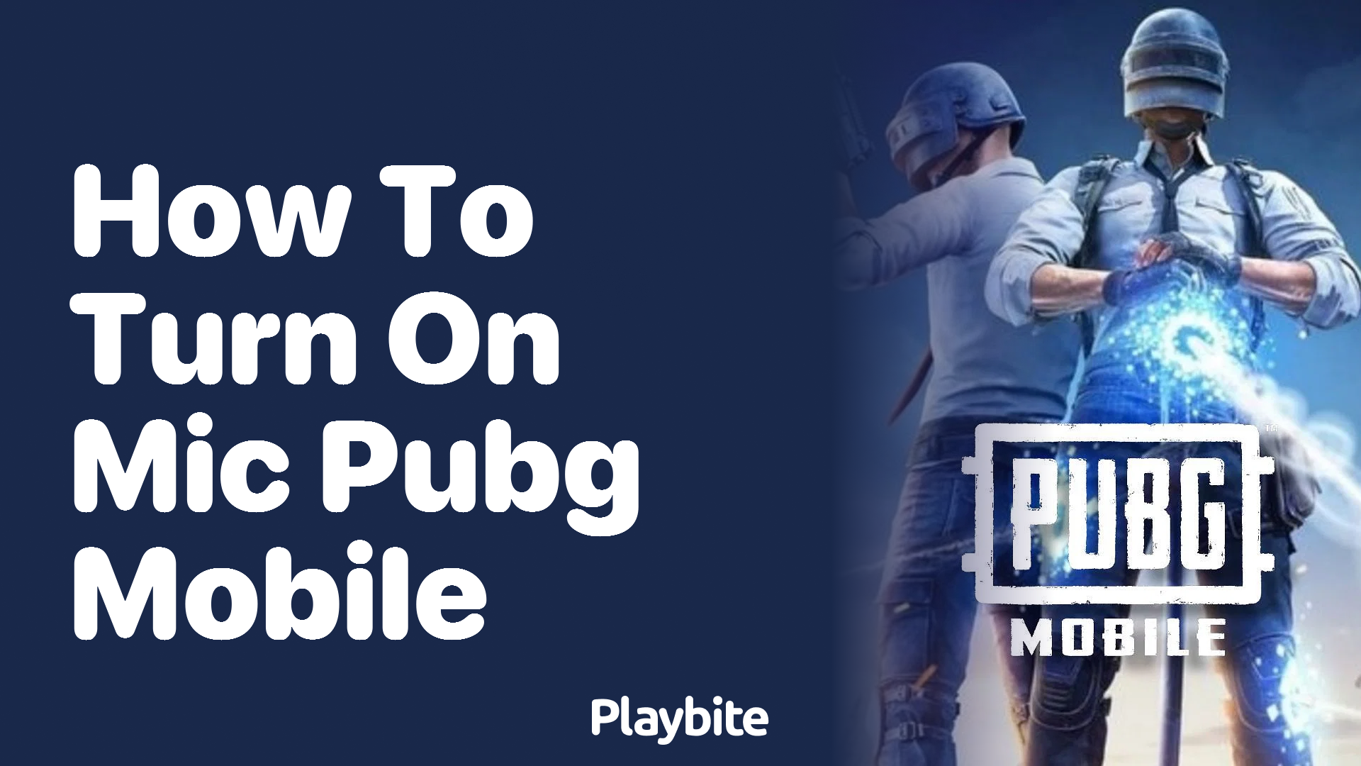 How to turn on the mic in PUBG Mobile