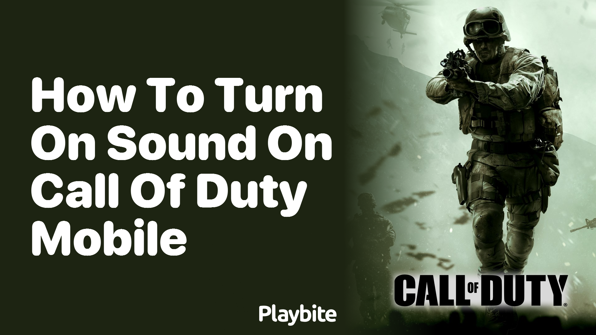 How to Turn On Sound on Call of Duty Mobile