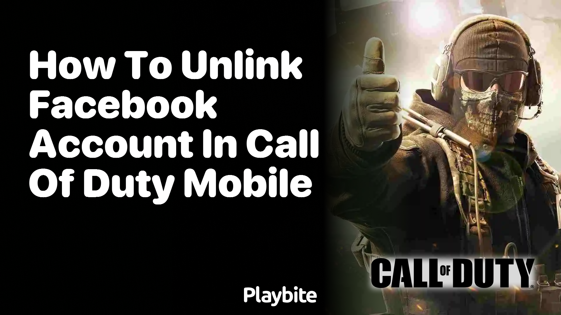 How to Unlink Your Facebook Account in Call of Duty Mobile