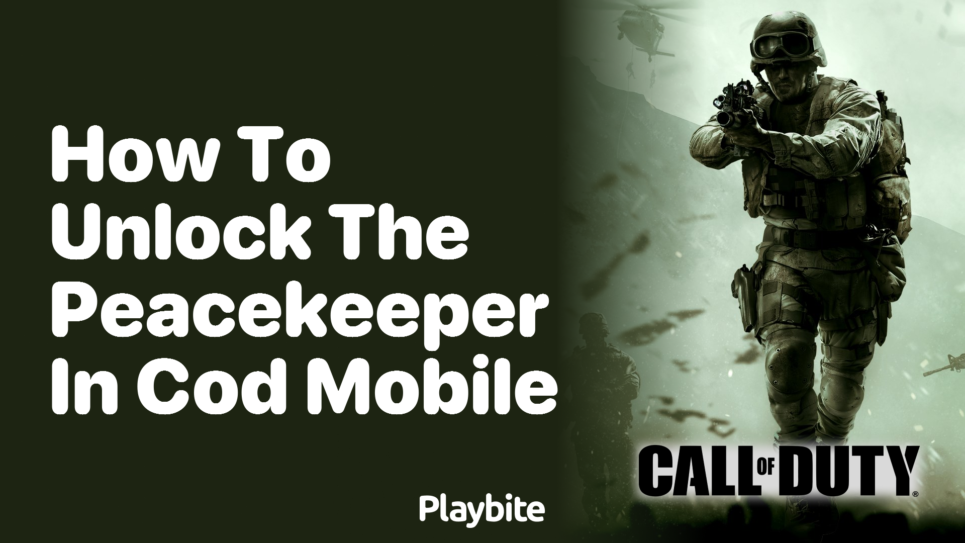 How to Unlock the Peacekeeper in COD Mobile