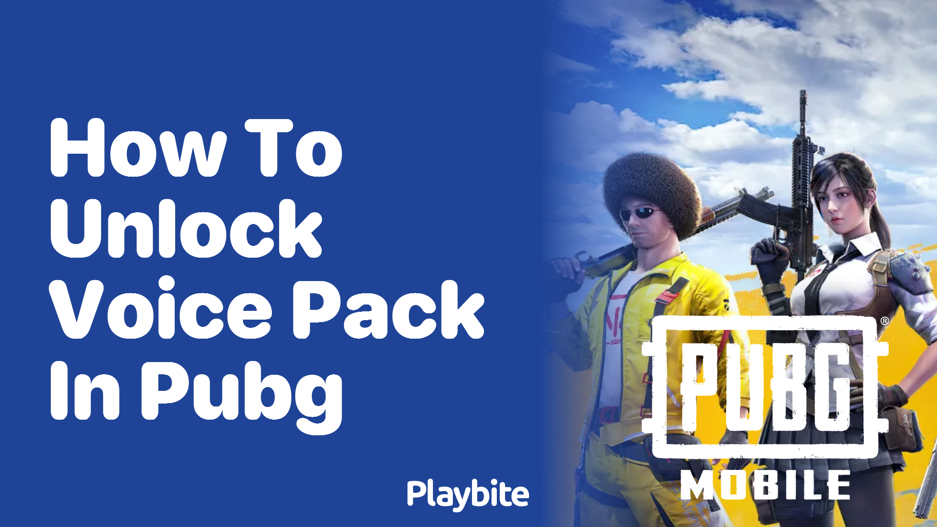 How to Unlock Voice Pack in PUBG Mobile