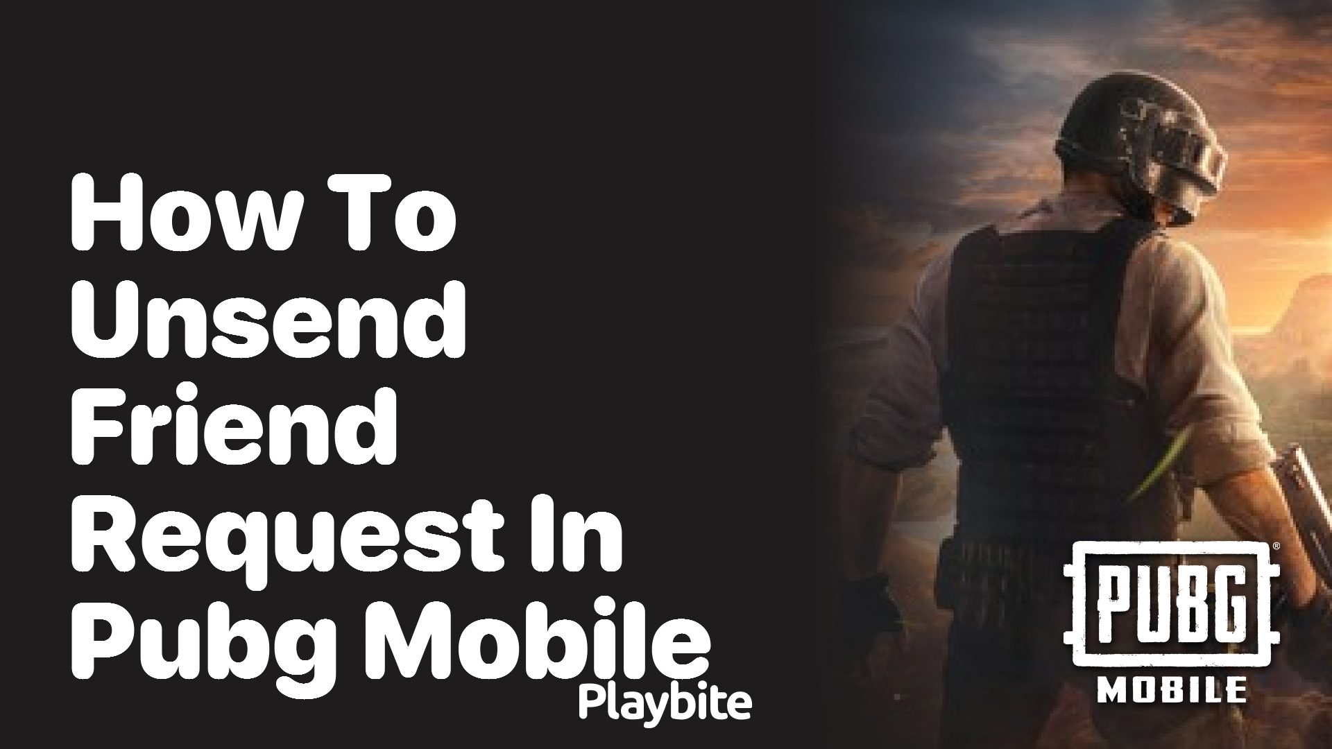 How to unsend a friend request in PUBG Mobile