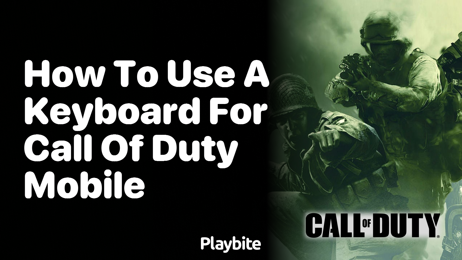 How to Use a Keyboard for Call of Duty Mobile