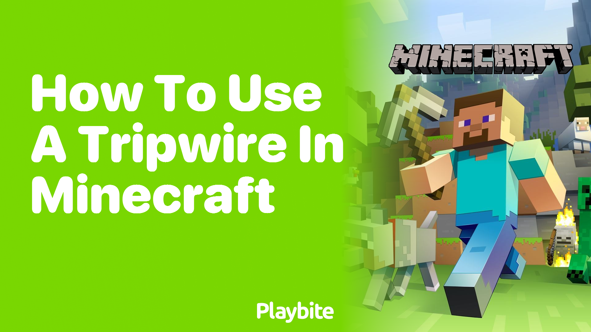 How to Use a Tripwire in Minecraft