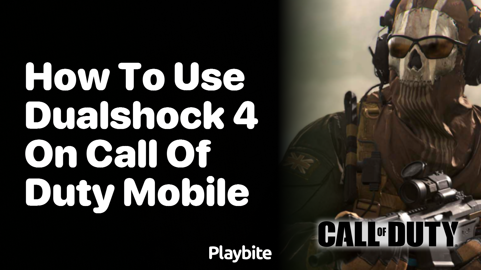 How to Use DualShock 4 on Call of Duty Mobile