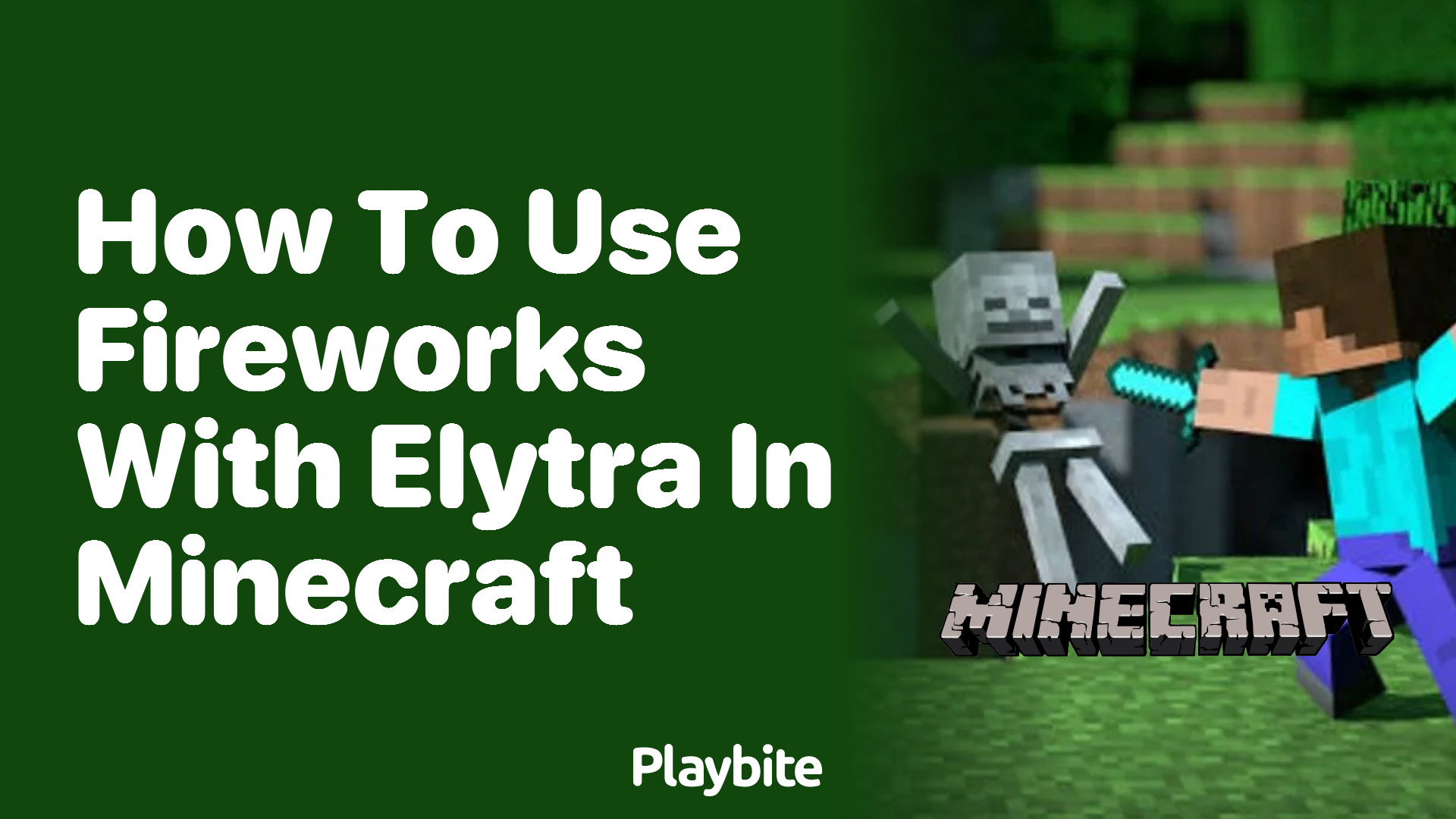 How to Use Fireworks with Elytra in Minecraft