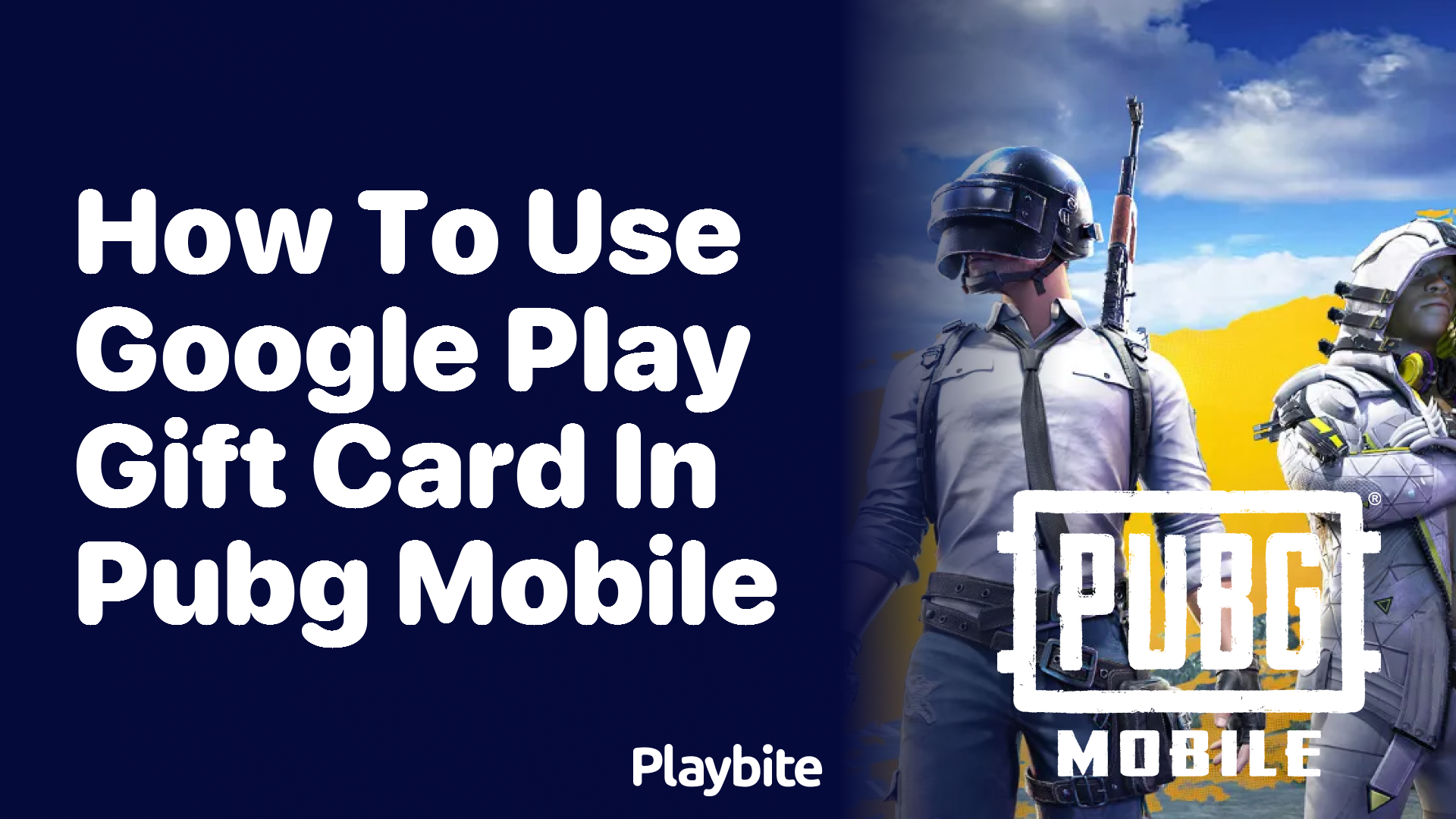 How to Use Google Play Gift Card in PUBG Mobile