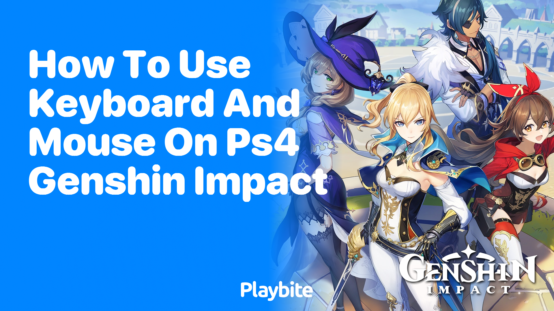 How to Use Keyboard and Mouse on PS4 for Genshin Impact