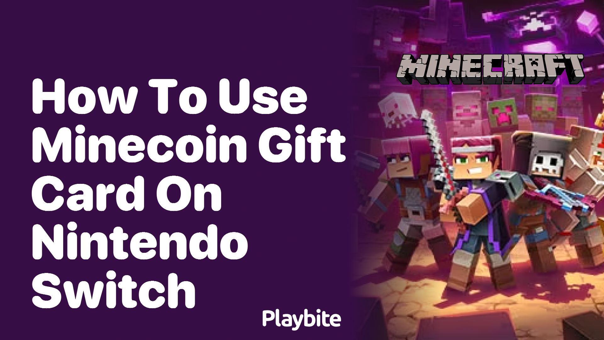 Minecoins gift card nintendo hot sale switch